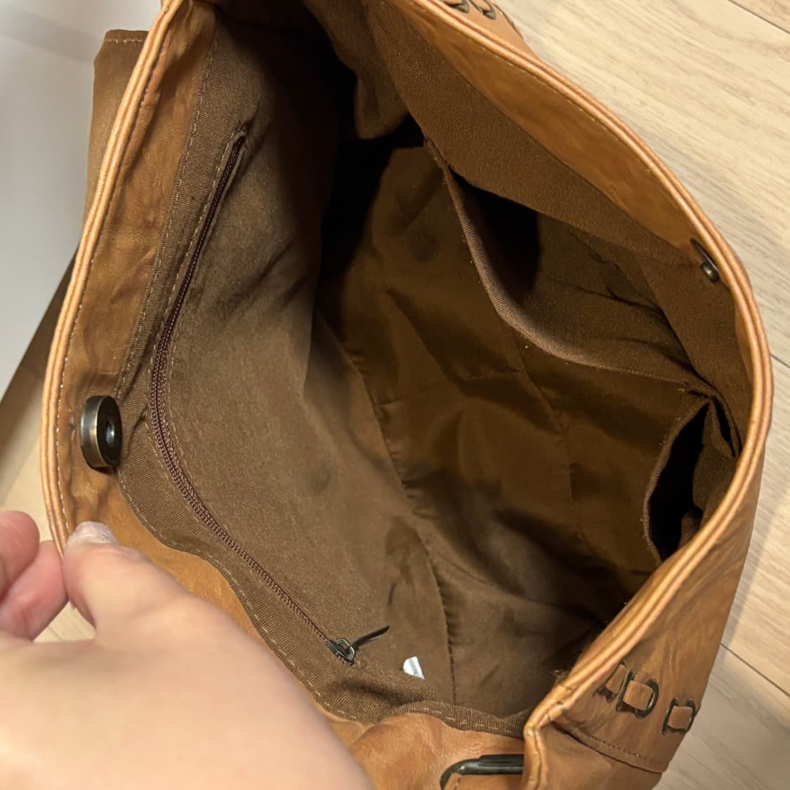 빈티지 레더 웨스턴 디테일 숄더 크로스백 상품이미지6