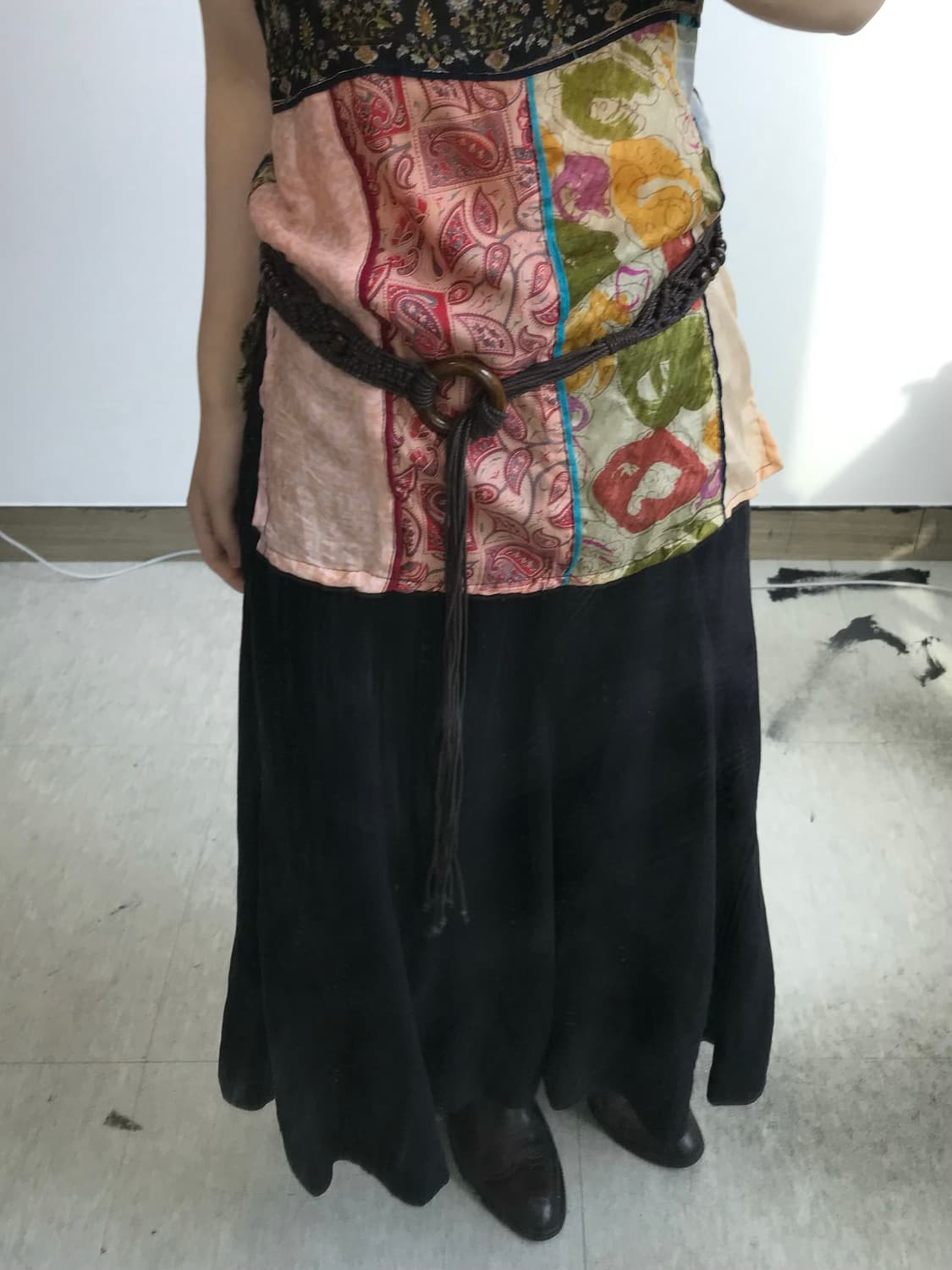 빈티지 린넨 맥시 스커트 상품이미지2