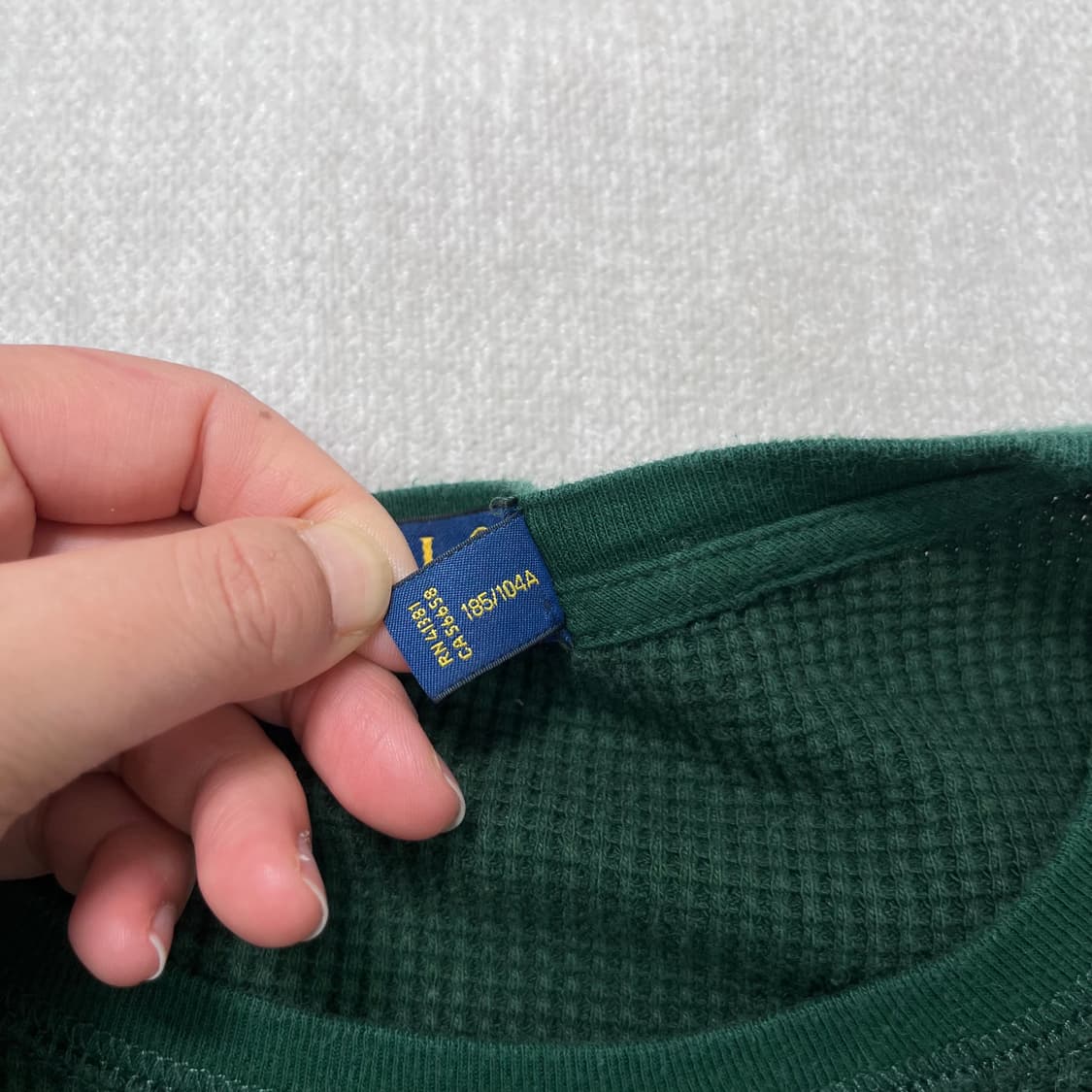 95 폴로랄프로렌 신형 와플 그린 롱슬리브 상품이미지4