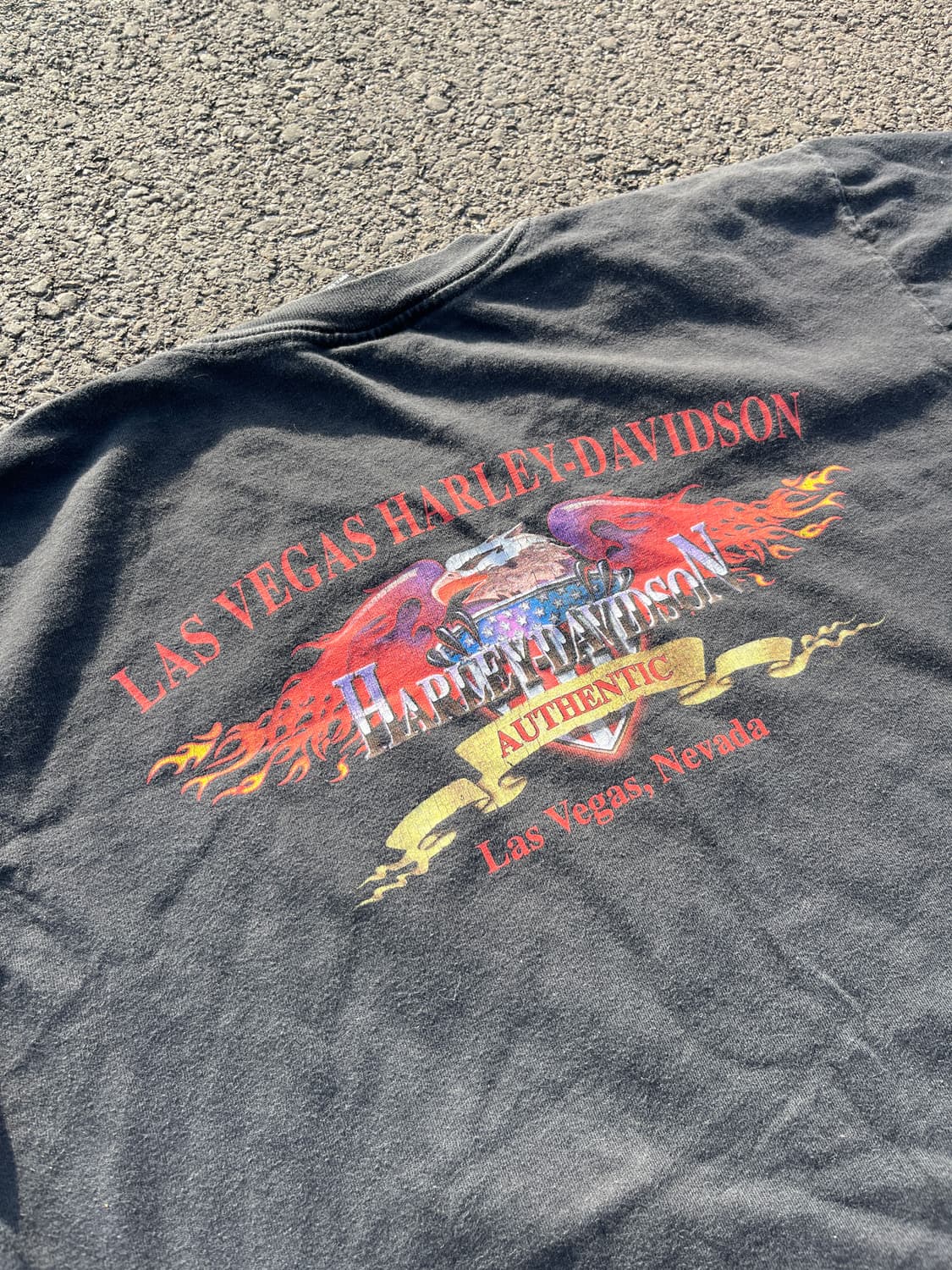 90s USA 빈티지 할리 데이비슨 'V-트윈 엔진' 티셔츠 상품이미지5