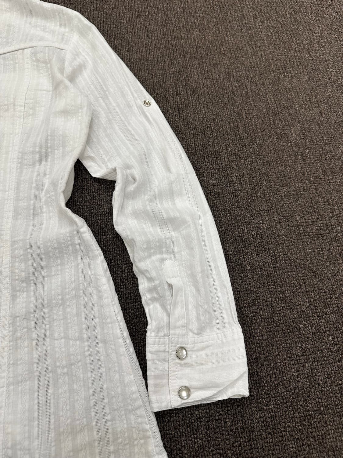 M)Cecil McBee 여성 화이트 웨스턴 셔츠 상품이미지7