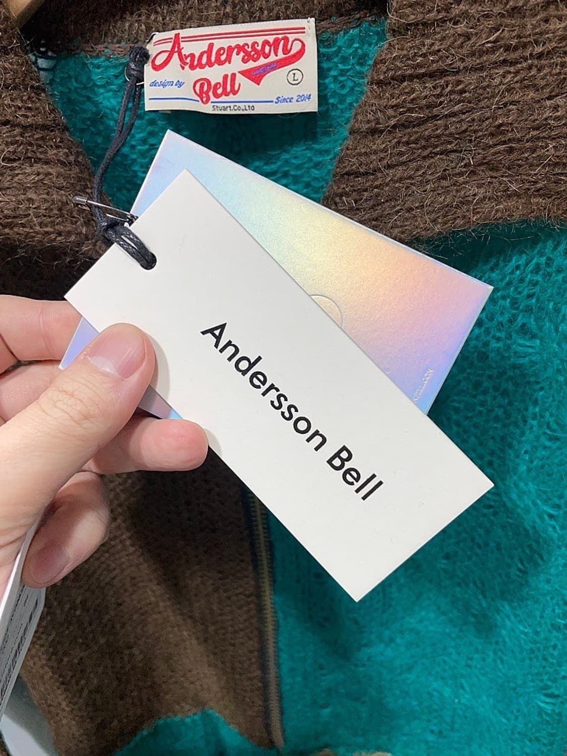 (정품/새상품) 엔더슨 벨 공용 패치워크 가디건 상품이미지3