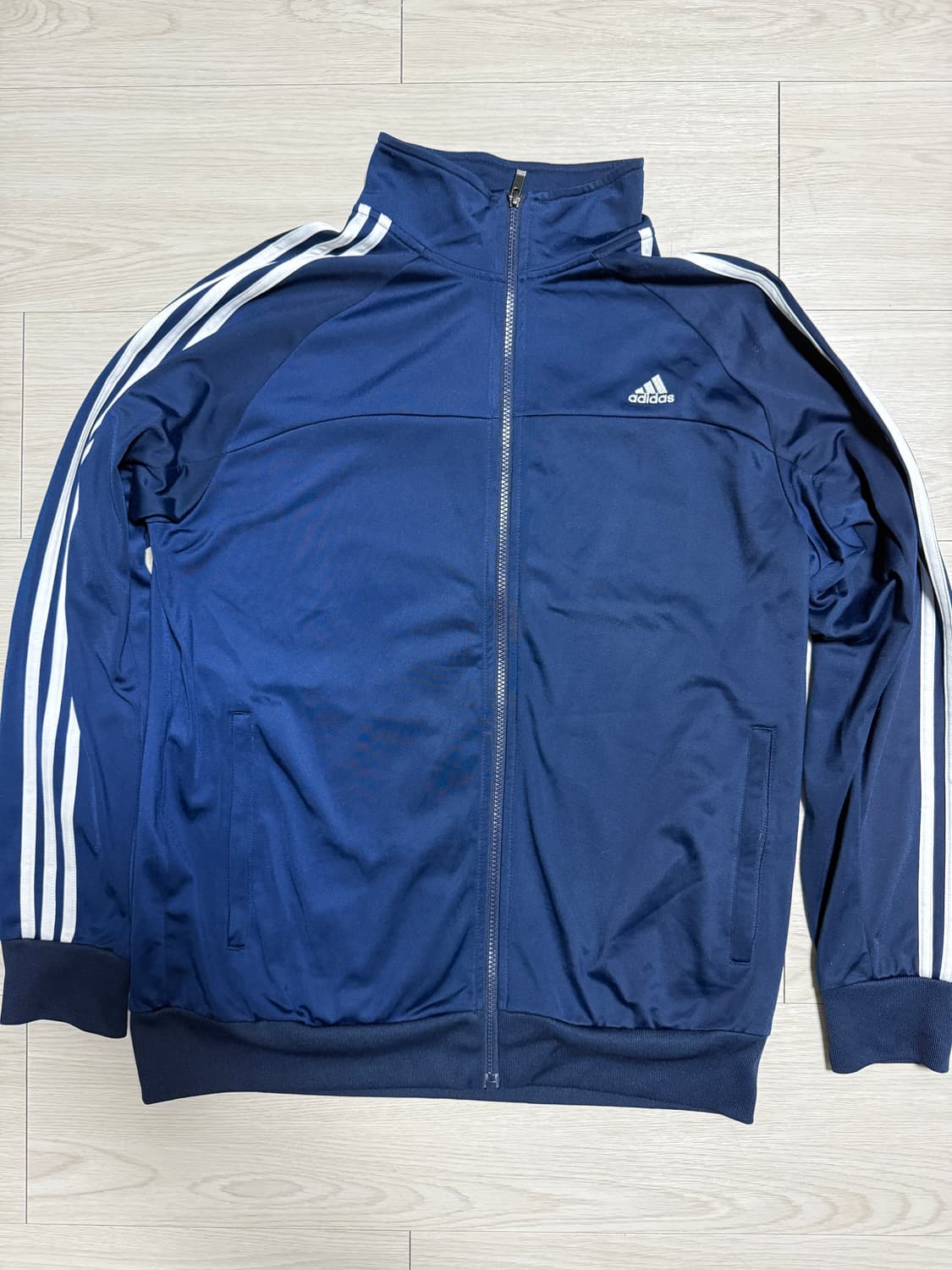 아디다스 에센셜 3선 트랙탑 져지 네이비 상품이미지1