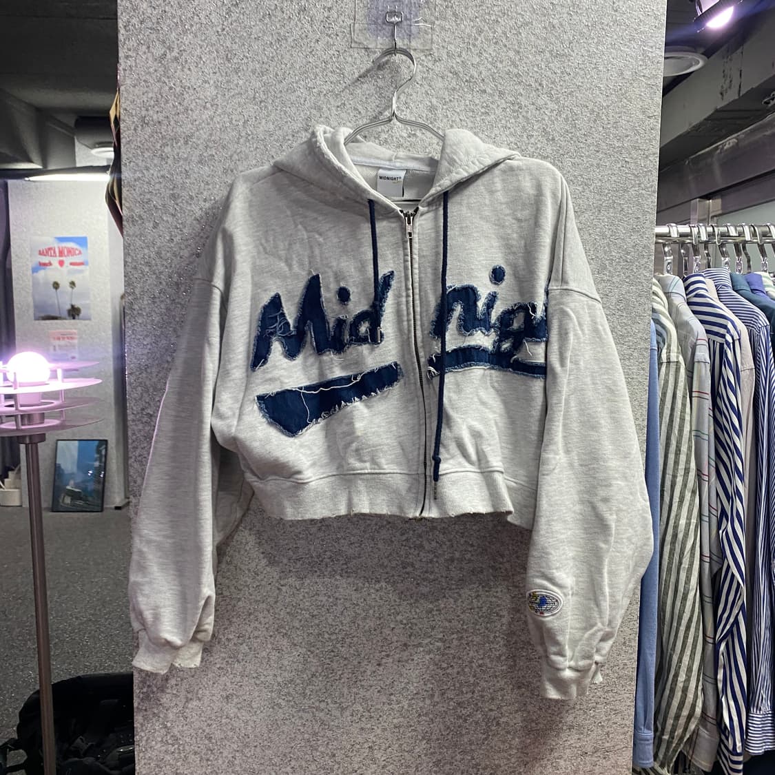 미드나잇무브 빅로고 디트로이트 후드집업 B4400 상품이미지2