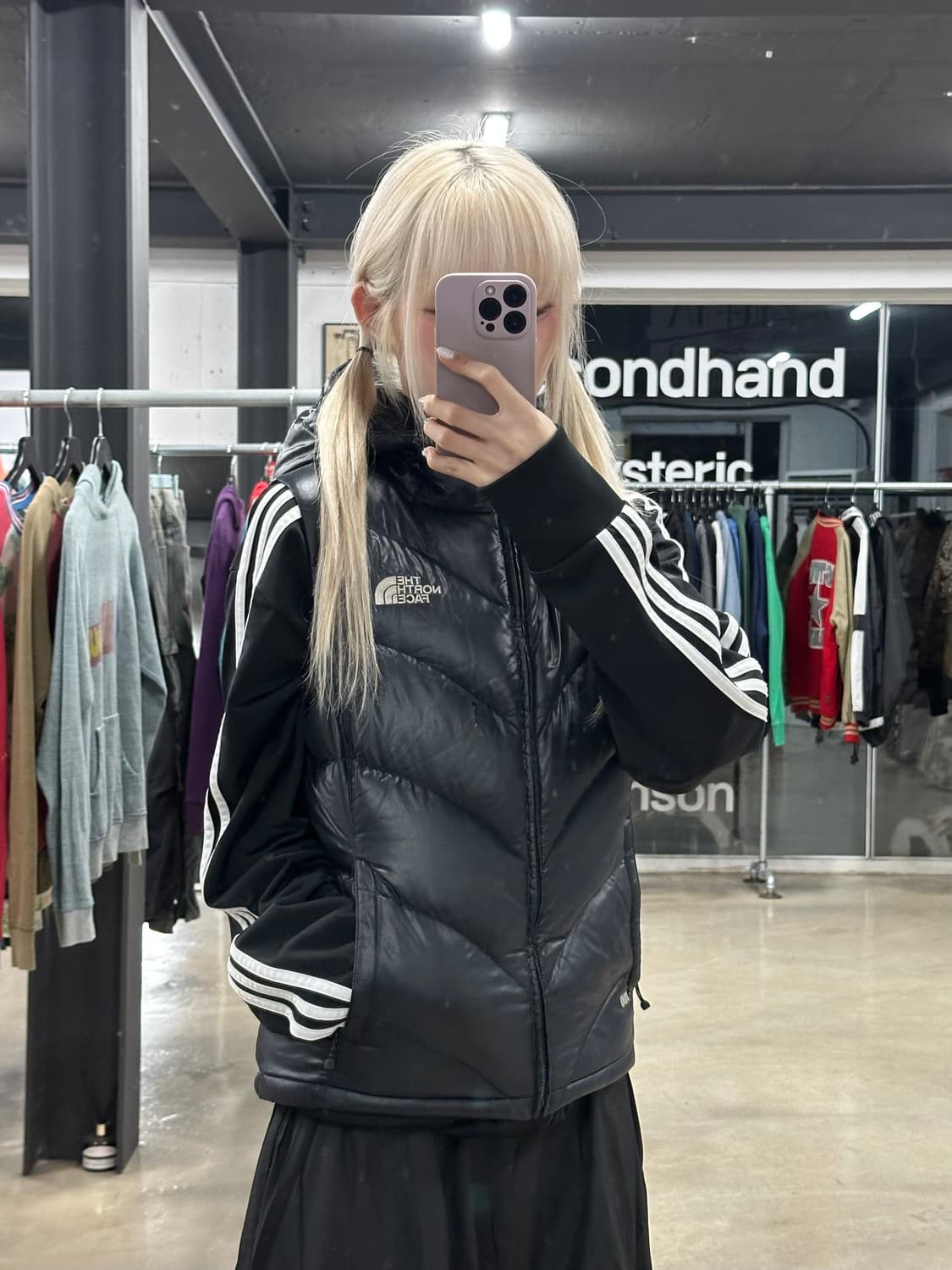 노스페이스 패딩 조끼 블랙 상품이미지1