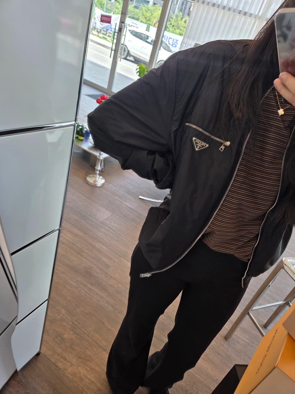 50/프라다 리나일론 리버시블(양면) 자켓 상품이미지6