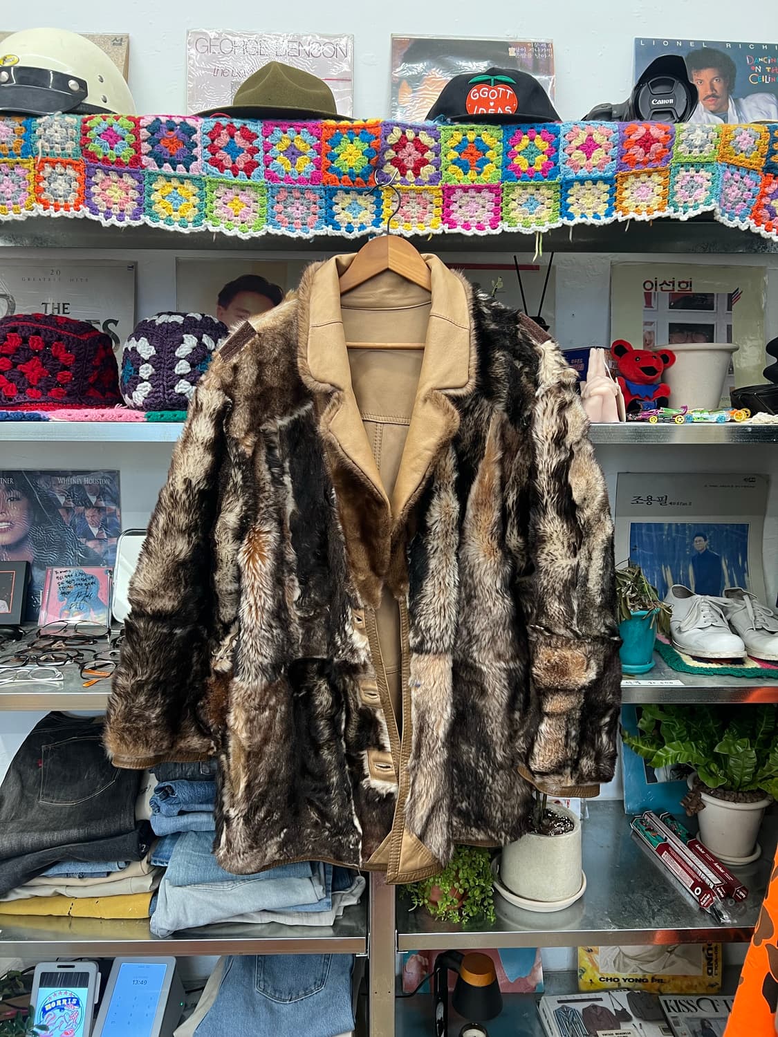 Vintage Real Fur Patchwork Coat 상품이미지2