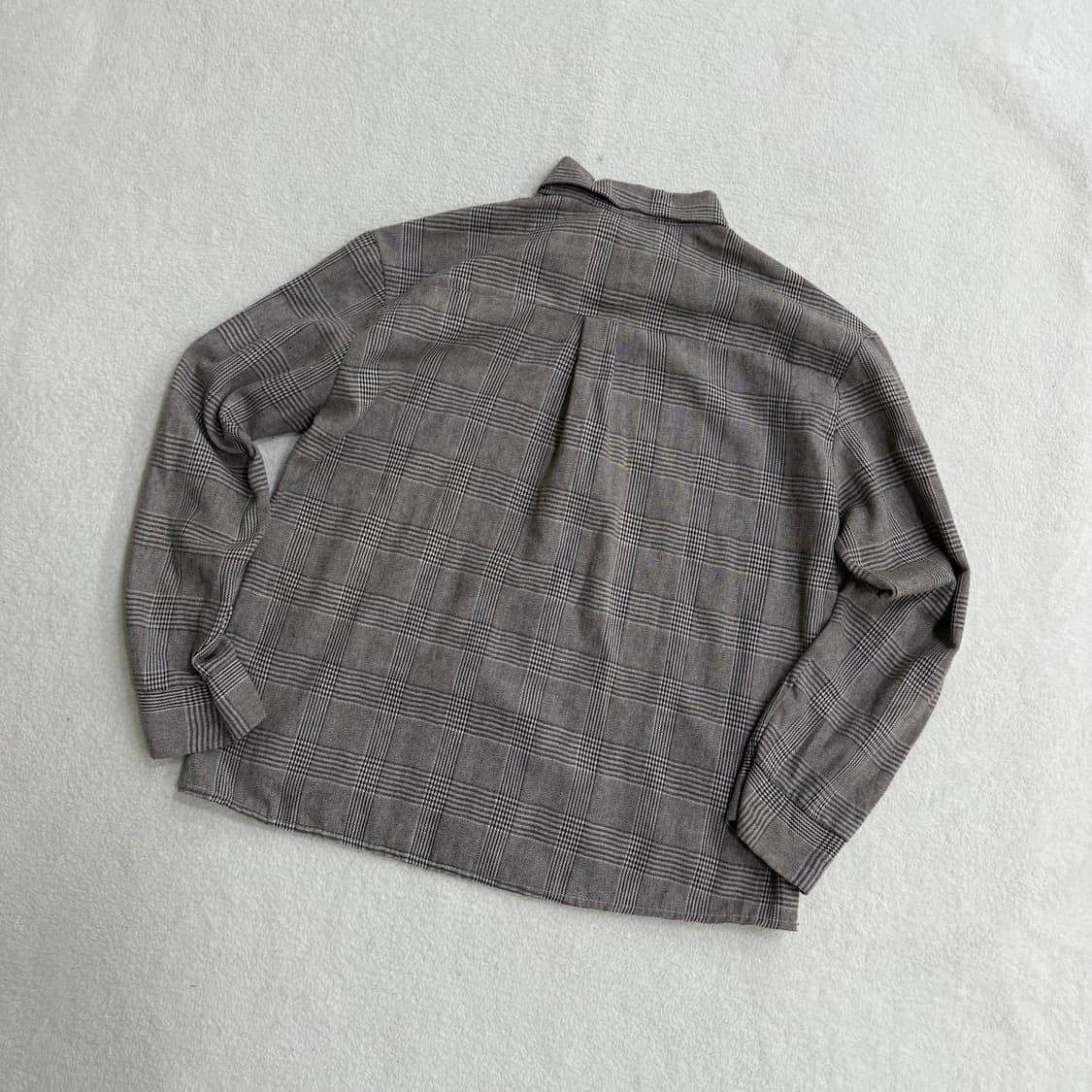 실측확인 빈티지 체크 긴팔 셔츠 0330T 상품이미지2