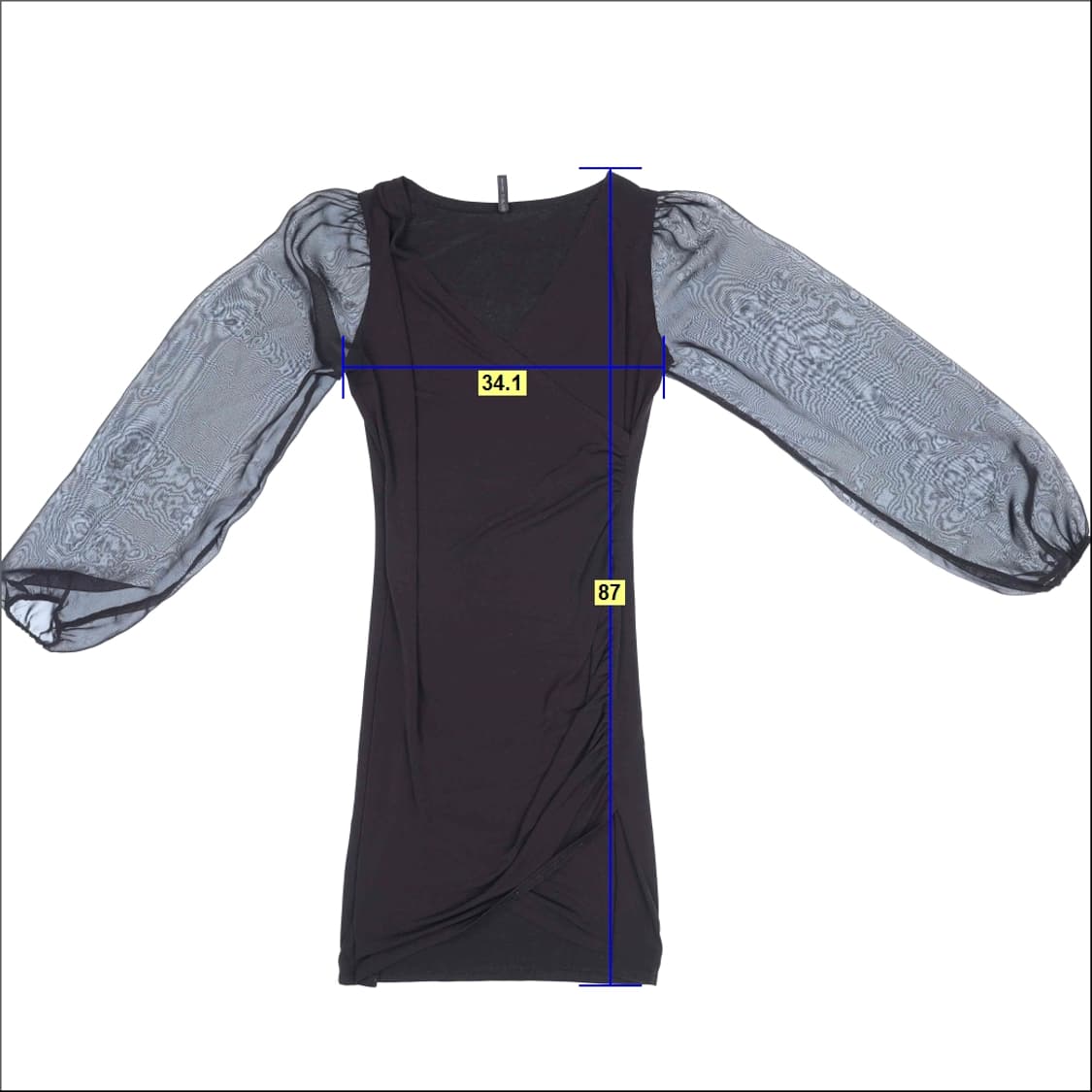 [마른44] 빈티지여성 팔시스루 파티원피스 1230H1 상품이미지5