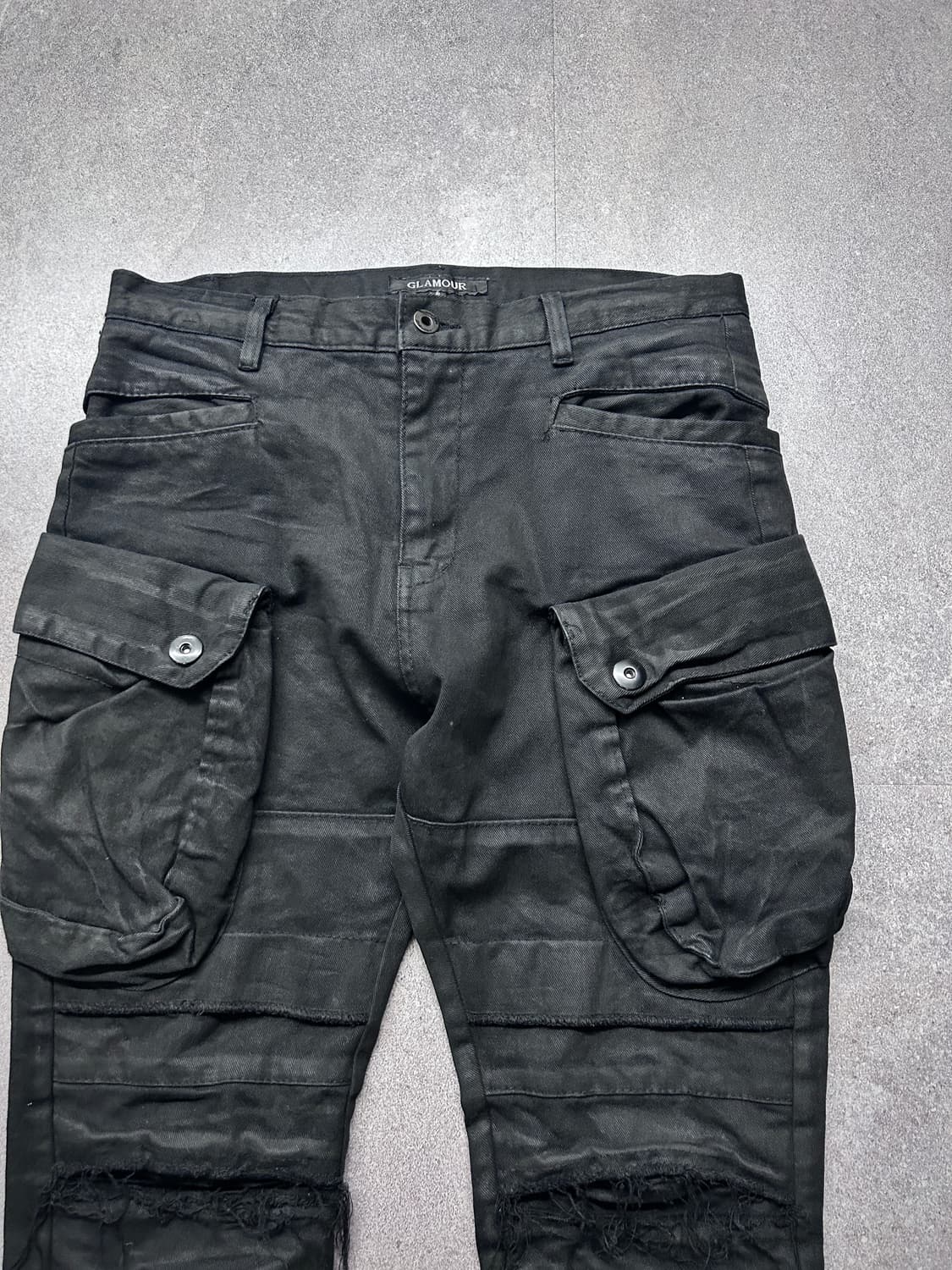 Glamour 왁스 코팅 디스트레스드 팬츠 상품이미지2