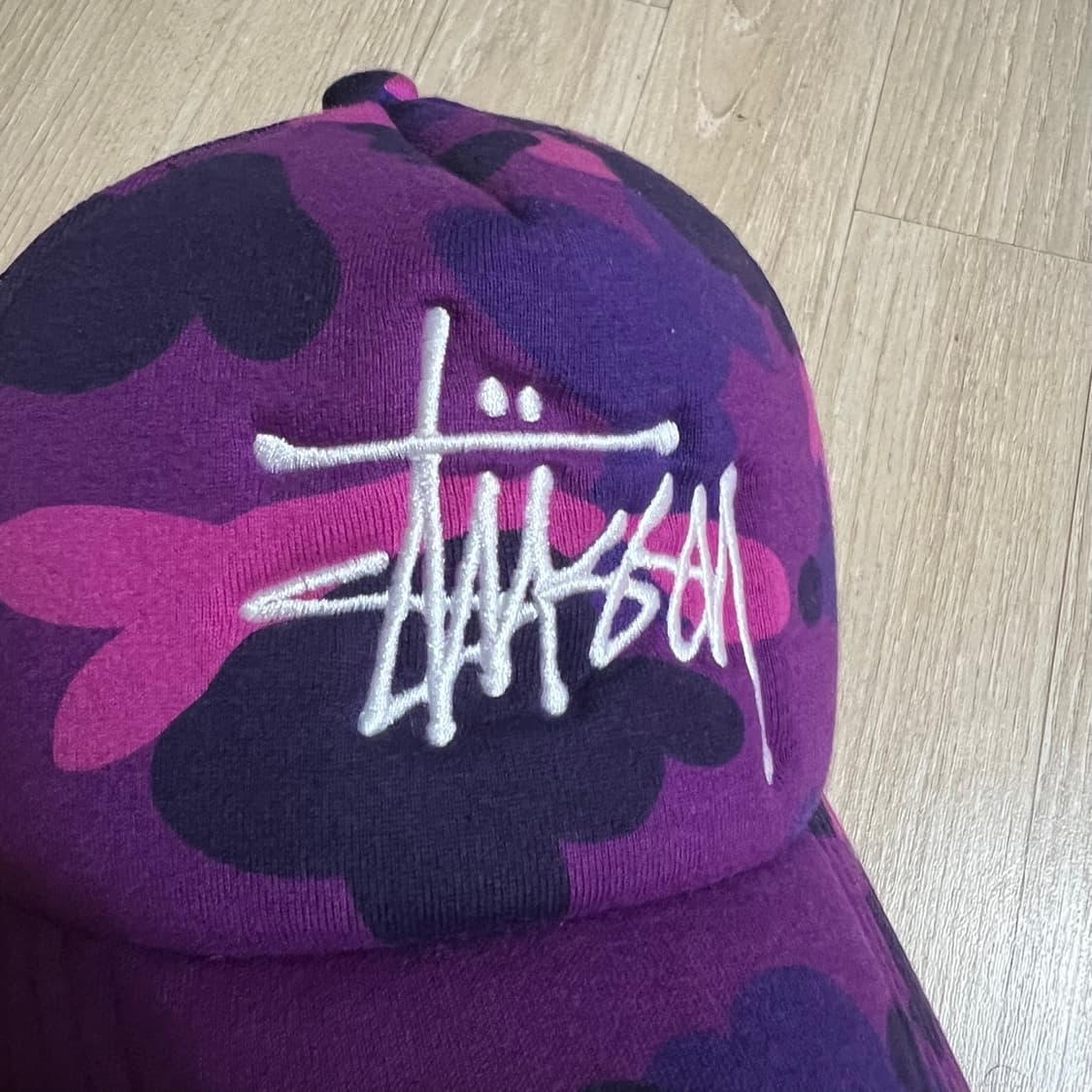 스투시 x 베이프 트러커 캡 퍼플 상품이미지3