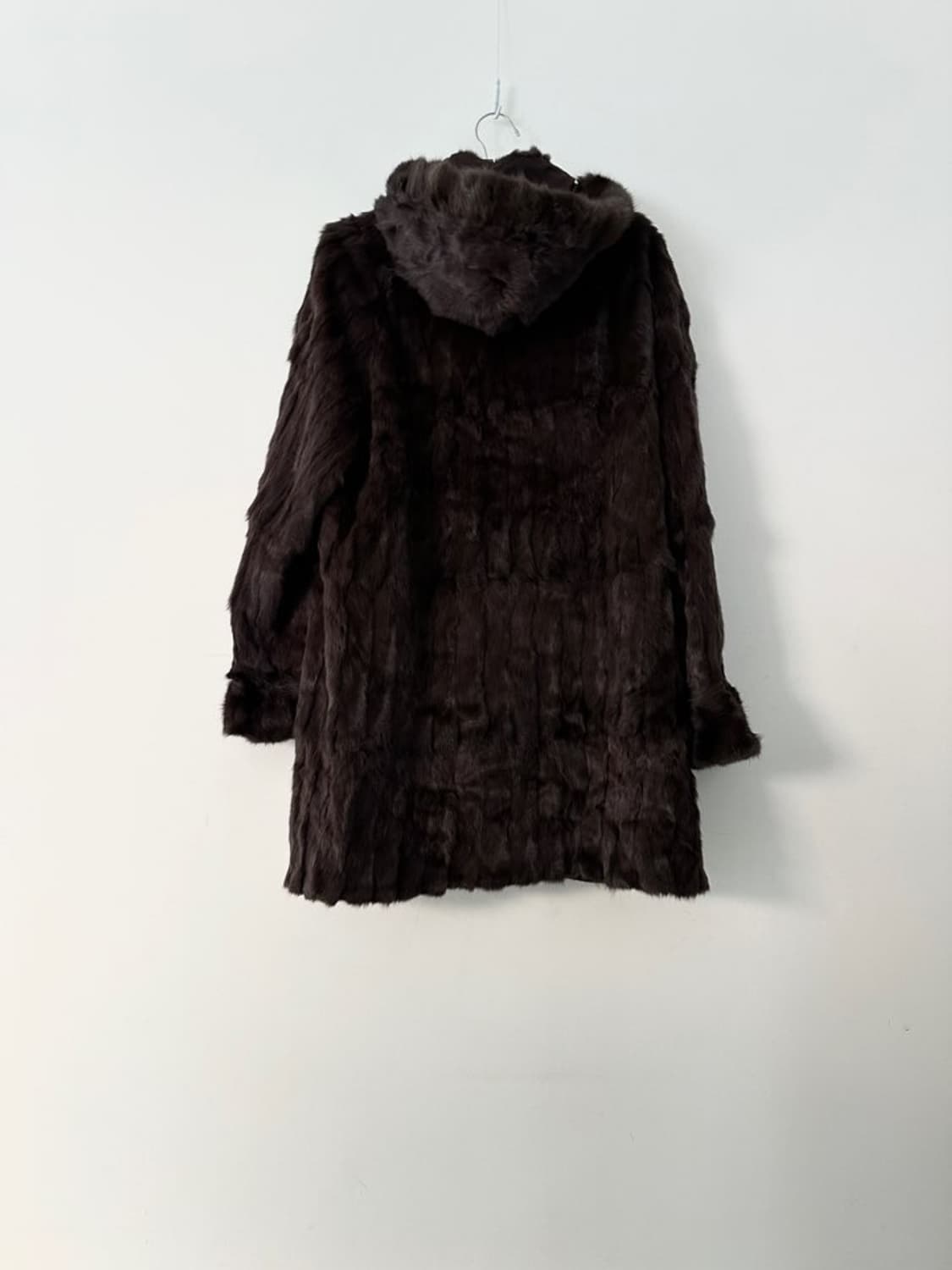 Multy way hoody fur jacket / brown 상품이미지6