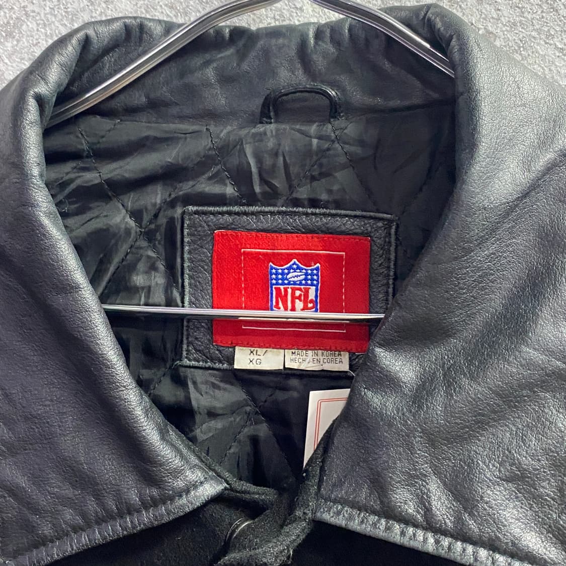 NFL 패치 스웨이드 레더 바시티자켓 B3158 상품이미지3