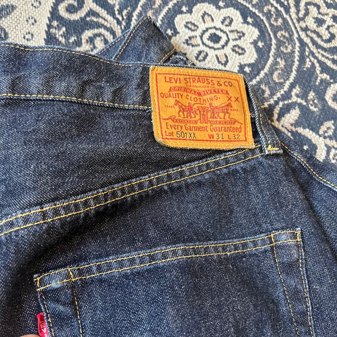 31X32 리바이스501XX 빅E 셀비지 데님 팬츠/W2340 상품이미지3