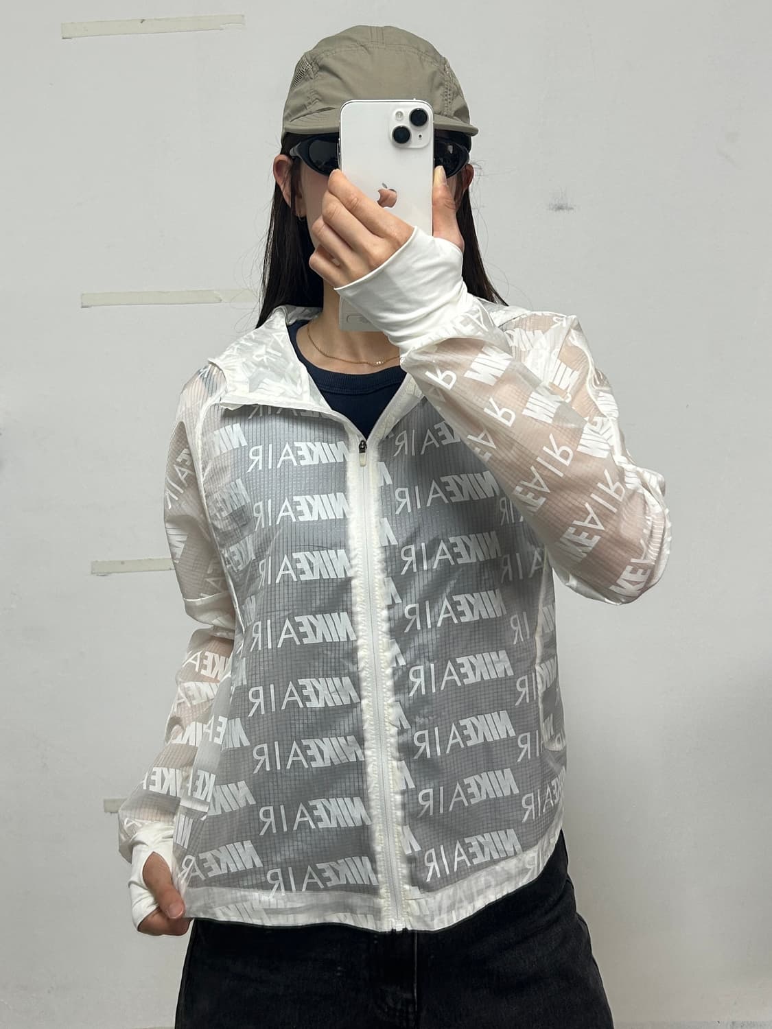 나이키 에어 러닝 트랙 자켓 화이트 상품이미지2