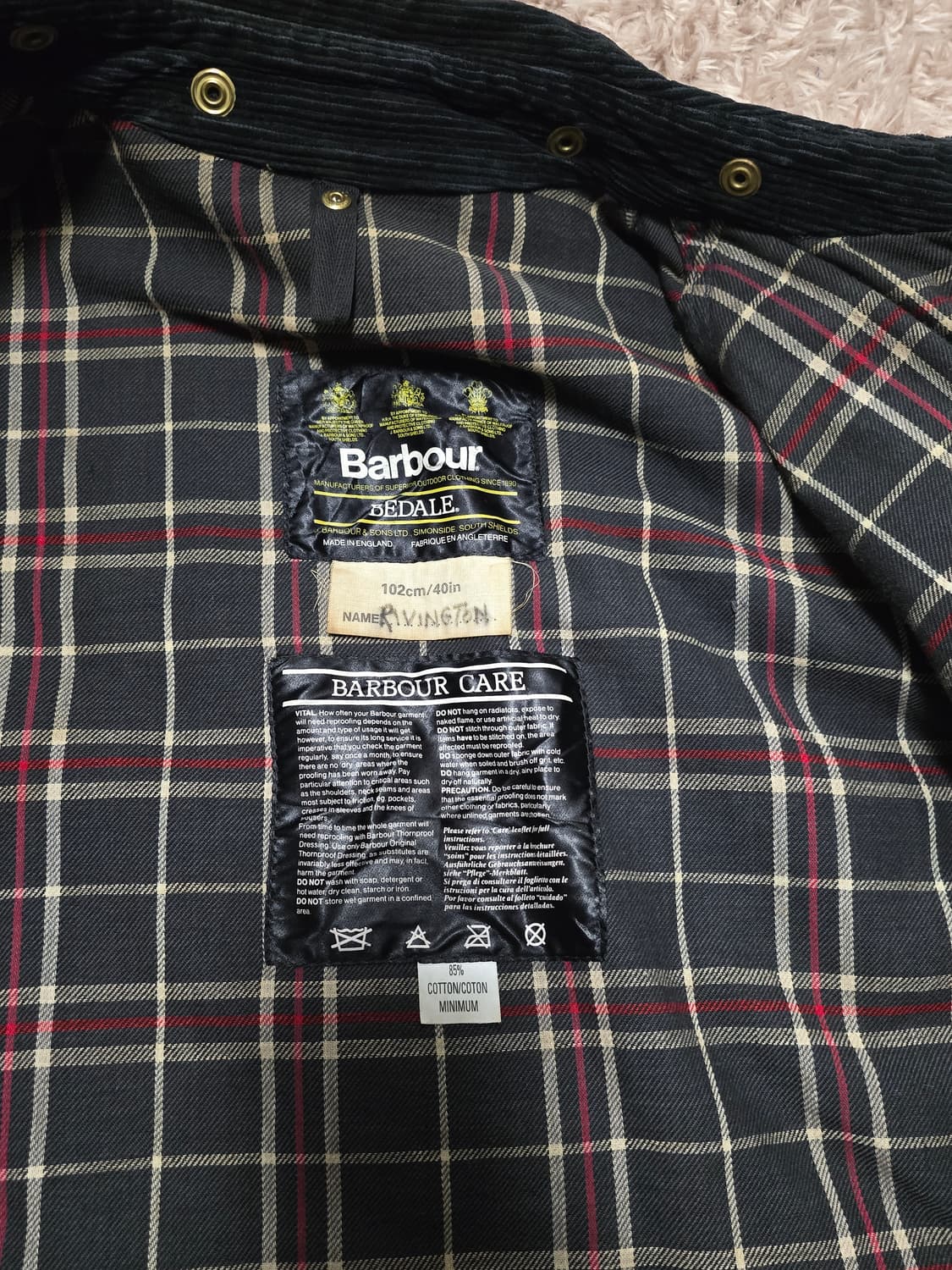 80s 바버 비데일 SL 왁스자켓 상품이미지4