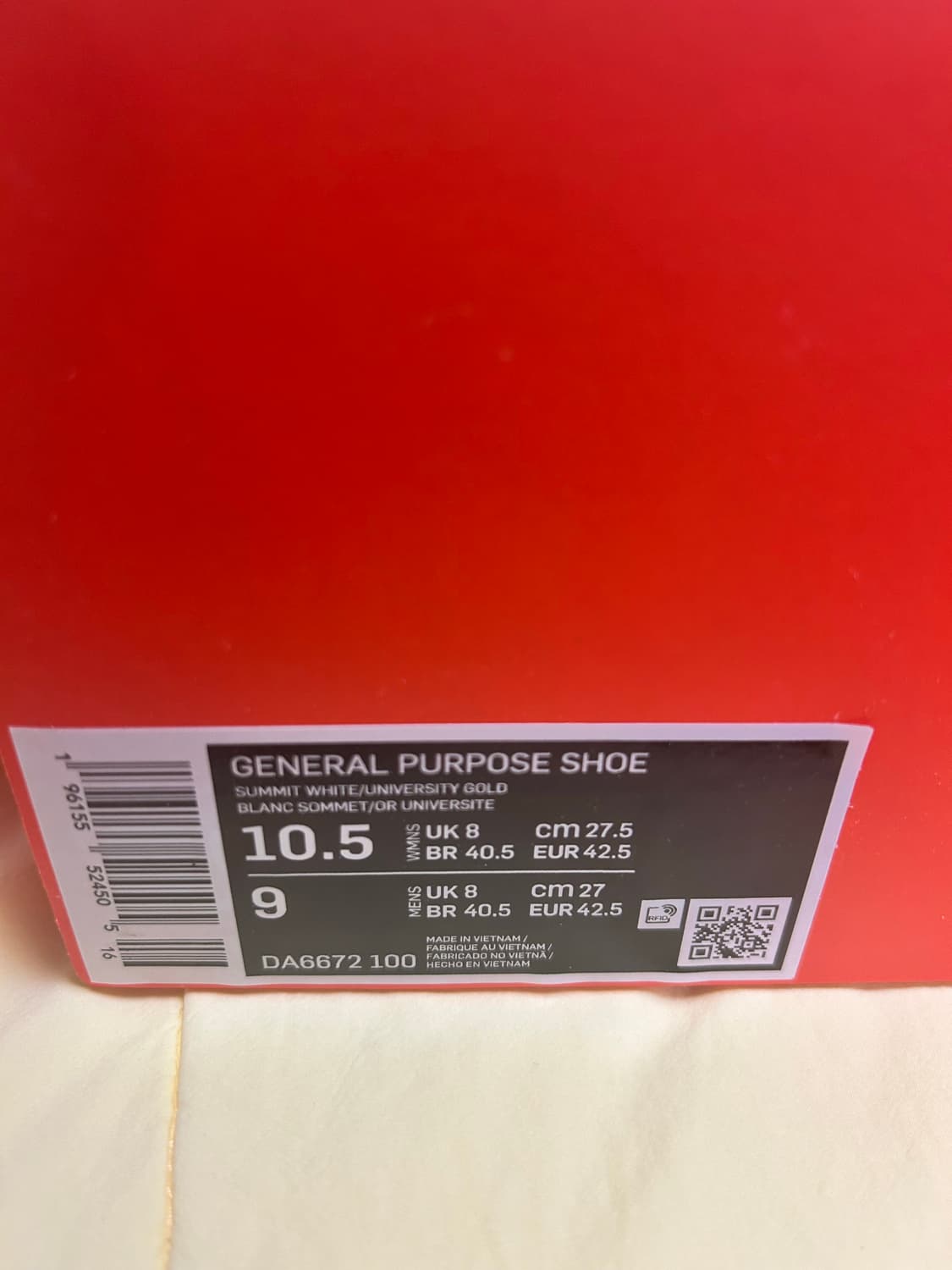 275) 나이키 x 톰 삭스 제너럴 퍼포즈 슈 파인 그린 유니버시티 골드 상품이미지7