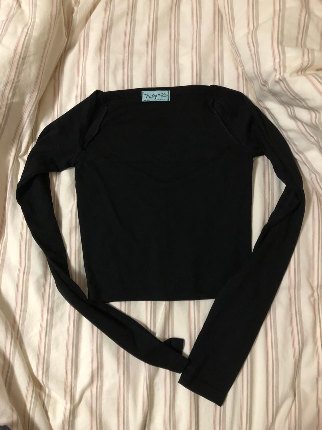 페일제이드 스퀘어넥 긴팔 블랙 상품이미지2