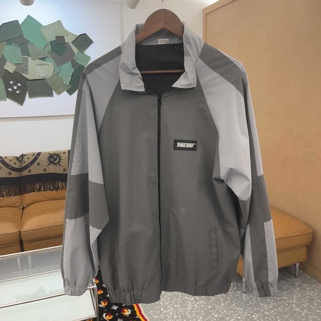 빈티지 올드스쿨  테크웨어 배색 바람막이 점퍼 L C06516 상품이미지3