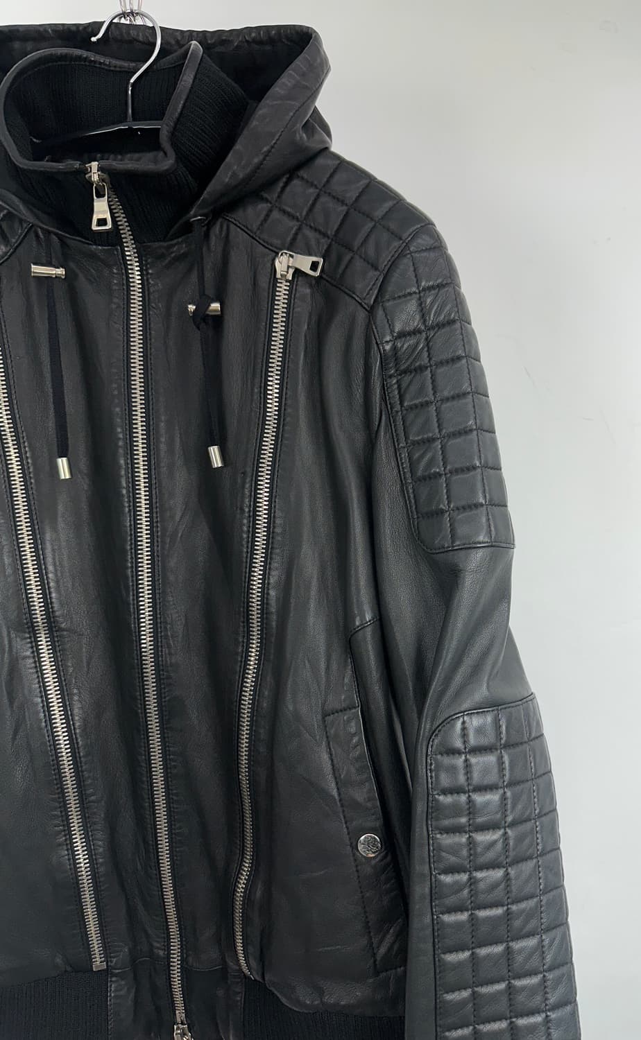 Balmain 16ss 3-zip leather biker jacket 상품이미지3