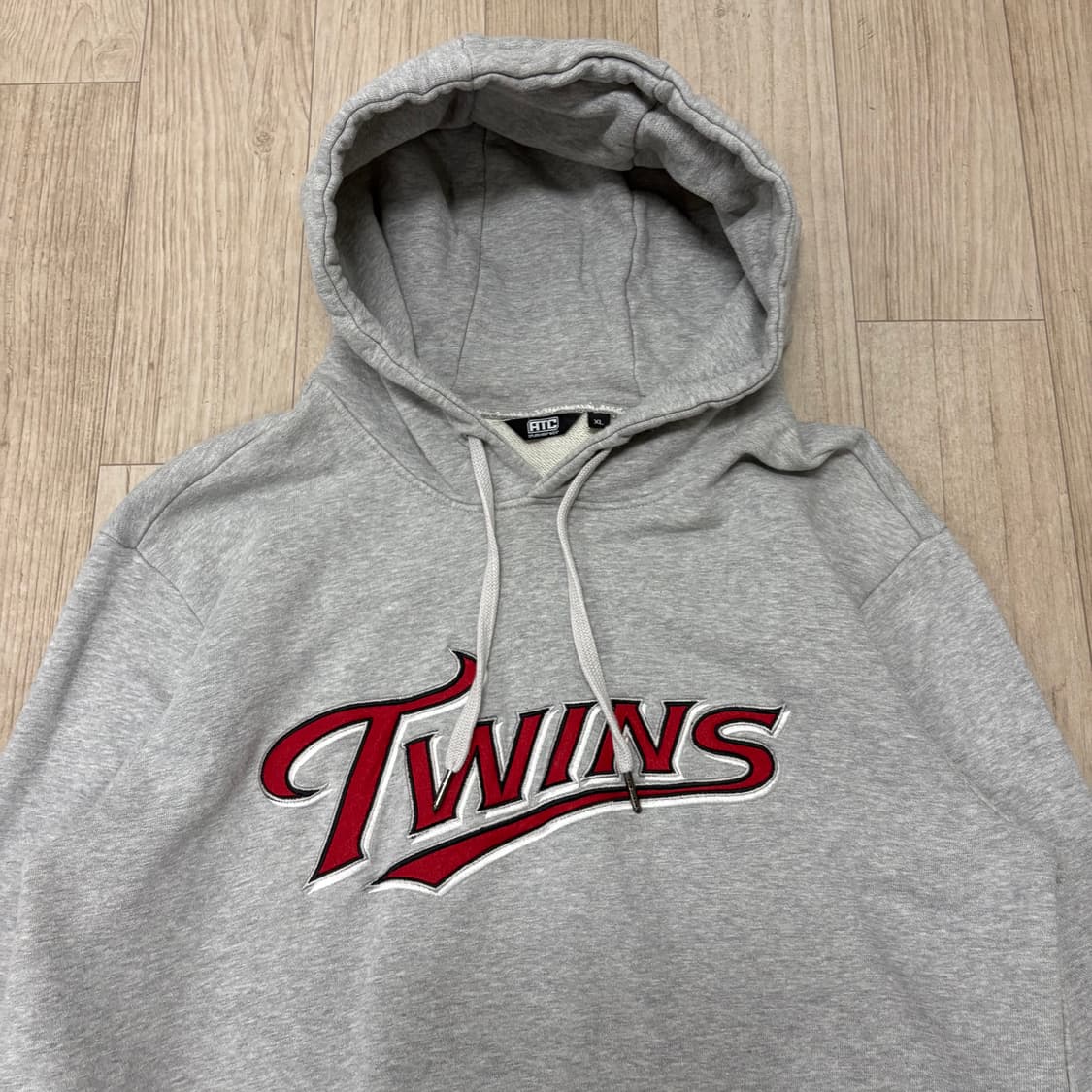 트윈스 그레이 후드티XL 상품이미지4