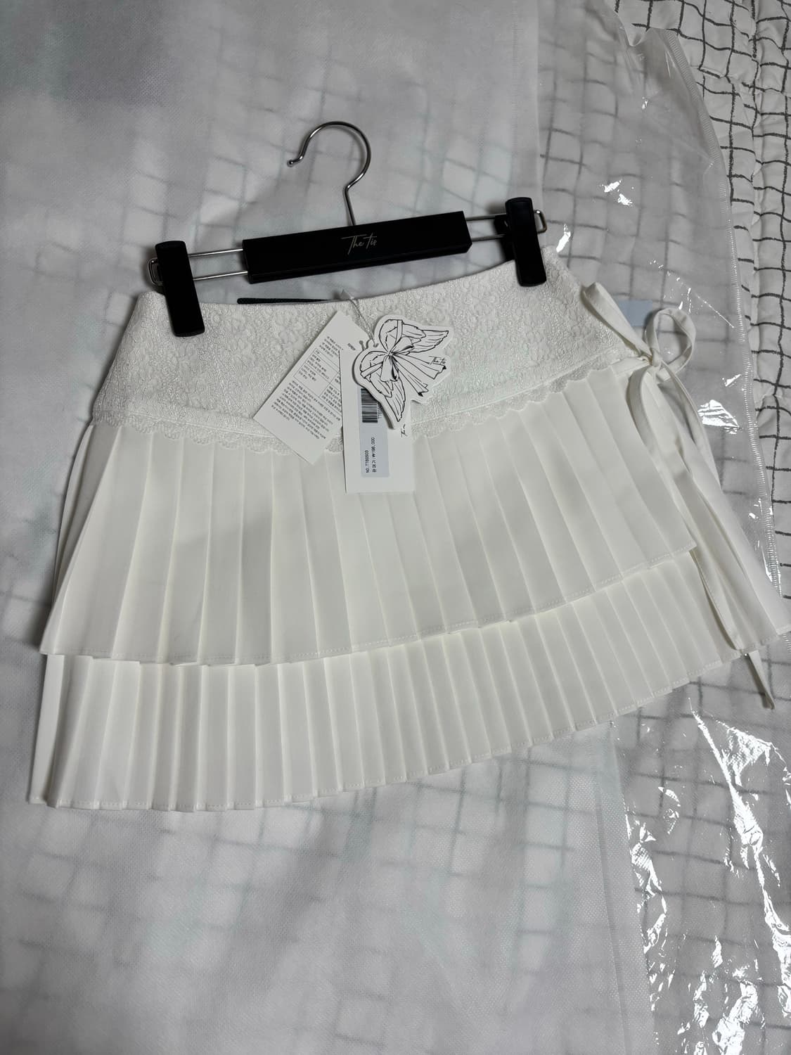 더티스 더블 레이어 레이스 랩 스커트 S 상품이미지5