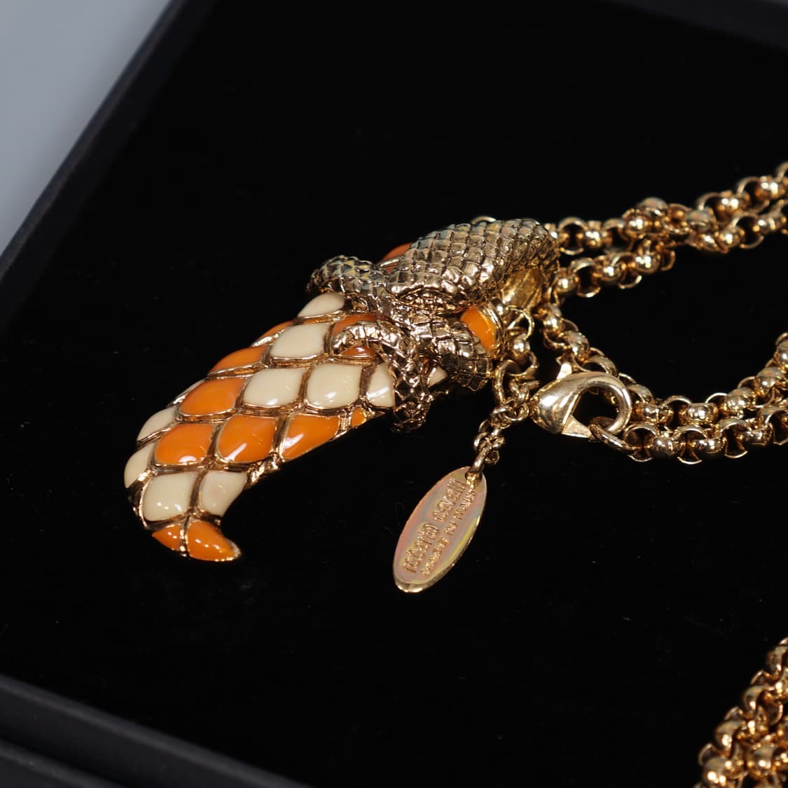 로베르토 카발리 이태리 혼 스네이크 목걸이 상품이미지4