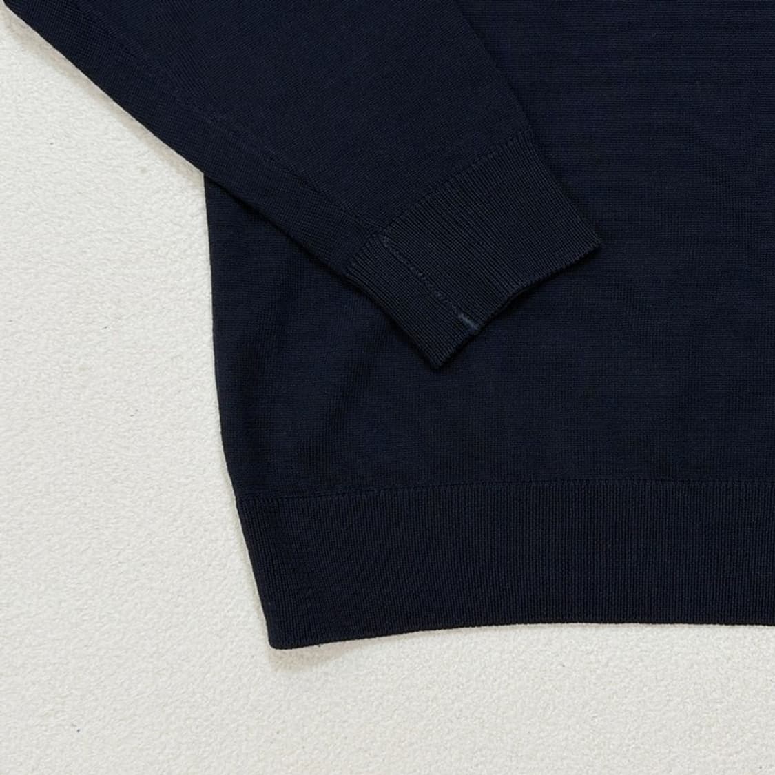 LACOSTE 네이비 메리노울 크루넥 스웨터 XXL 상품이미지2