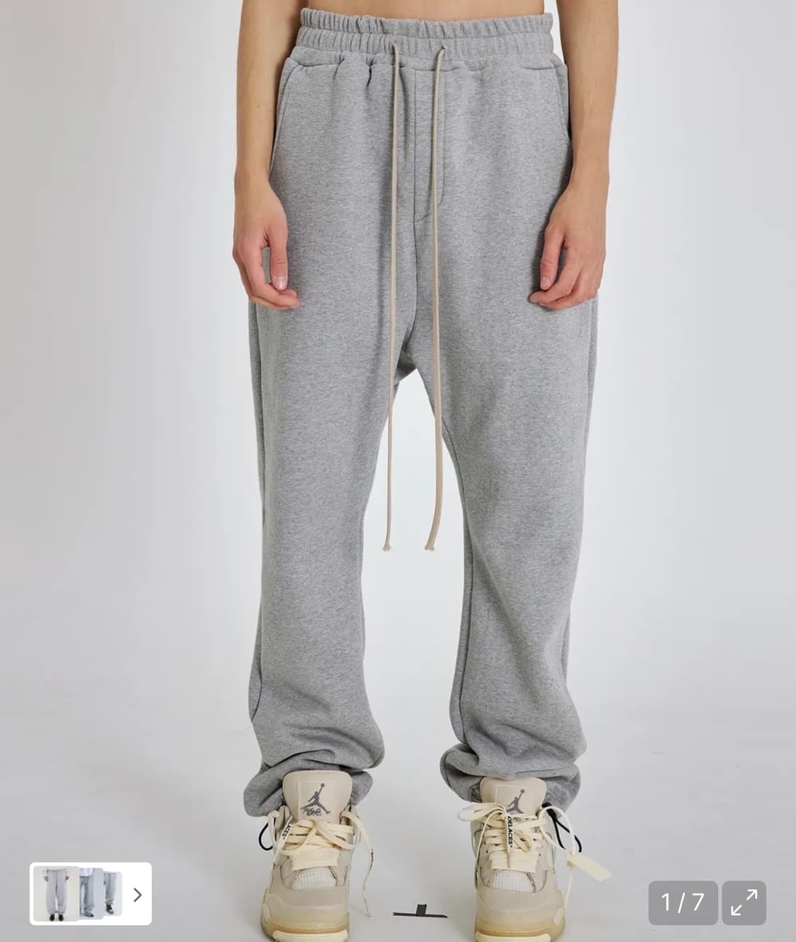 어텐션로우 조거팬츠 기모 2사이즈 상품이미지1