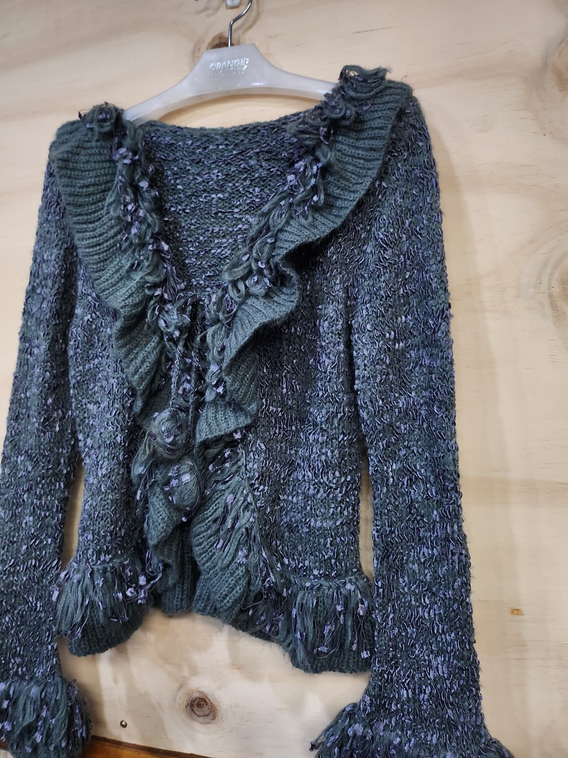 529) 빈티지 프릴 장식 니트 가디건 상품이미지4