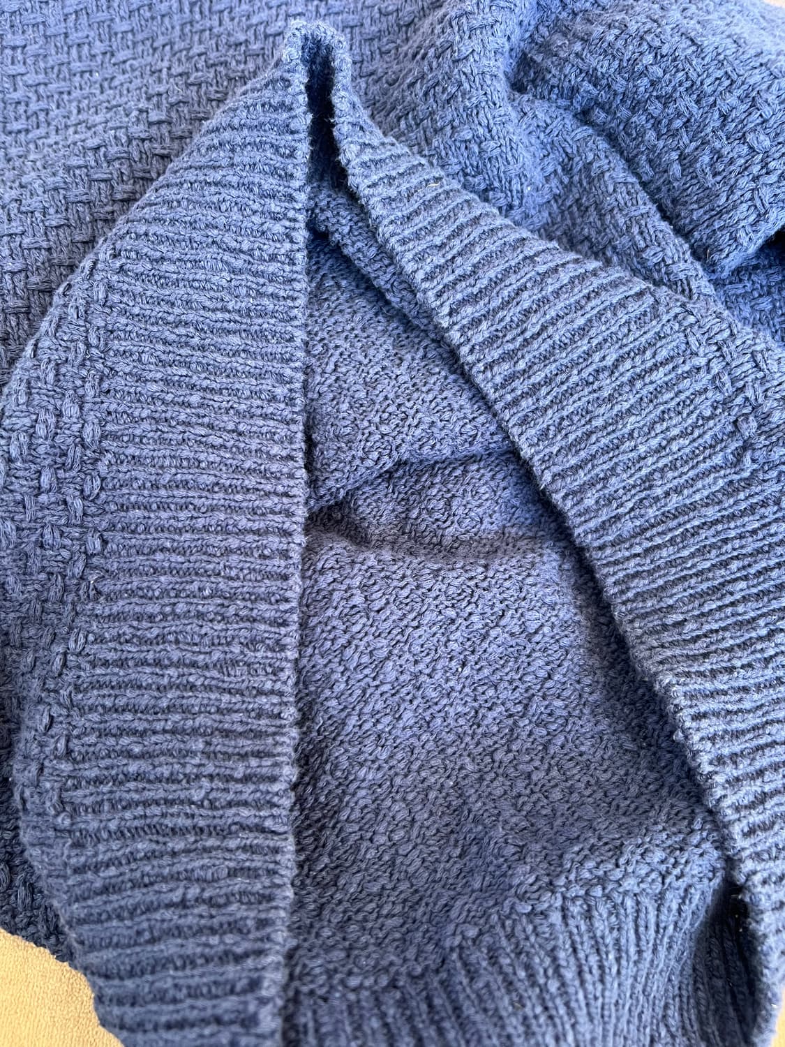 코스 COS 남성 네이비 하이넥니트 코튼니트 상품이미지6