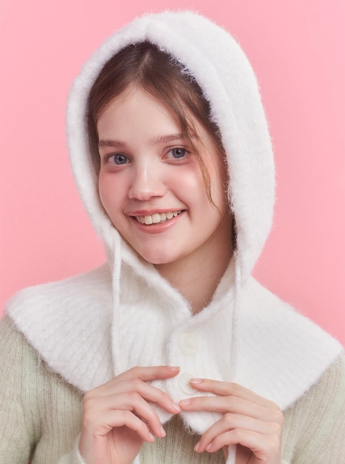 앵브록스 디어 마이 러브 바라클라바 화이트 상품이미지1