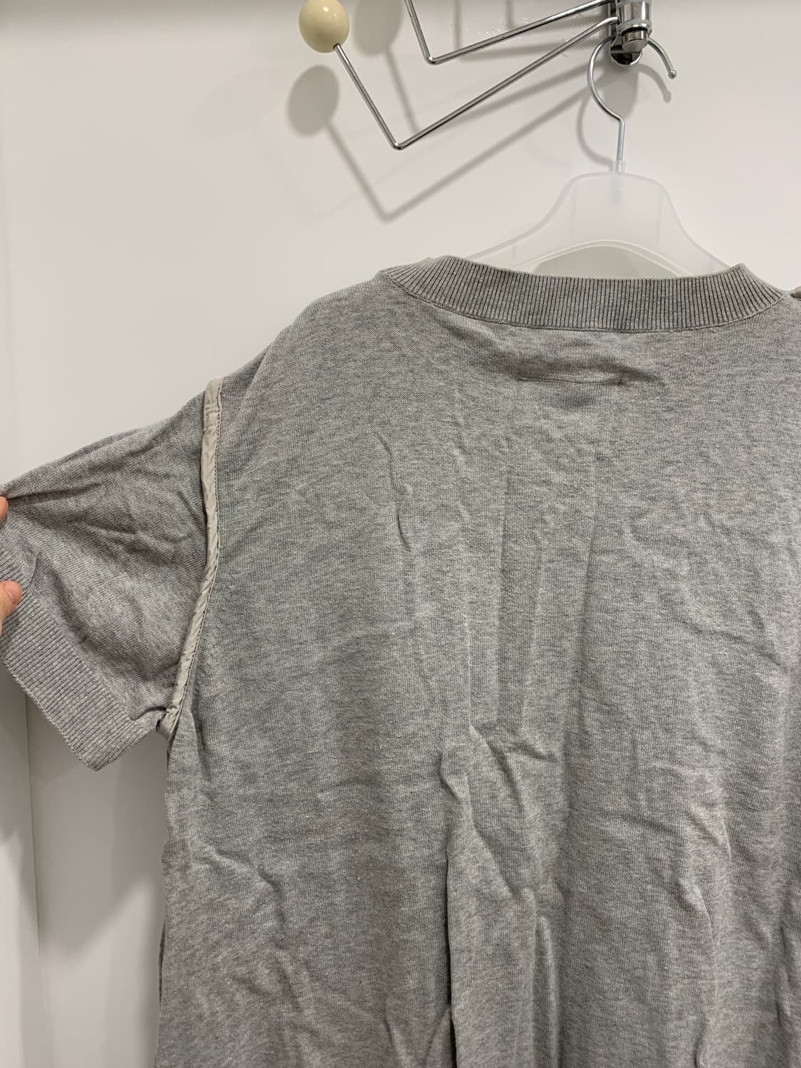 [MM6] 마르지엘라 파이핑 반팔 니트 (리버시블O) 상품이미지3