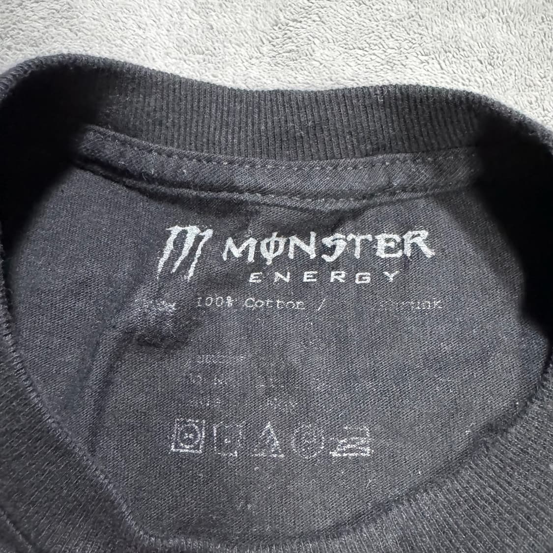 몬스터 프린팅 블랙 반팔  상품이미지4
