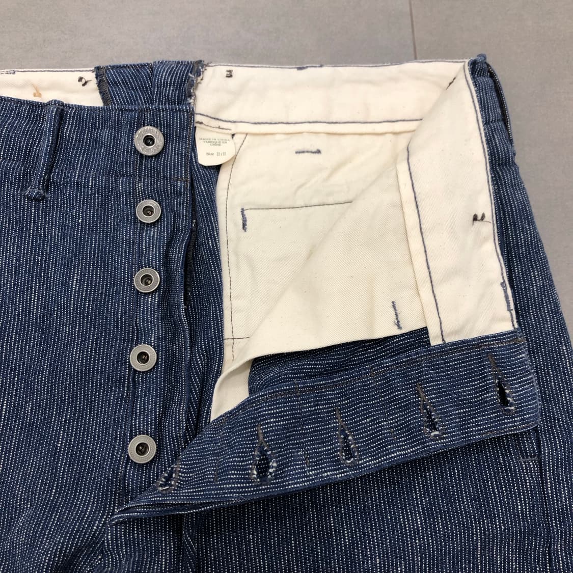 rrl 더블알엘 폴로 랄프로렌 인디고 와바시 린넨 코튼 팬츠 바지 32 상품이미지2