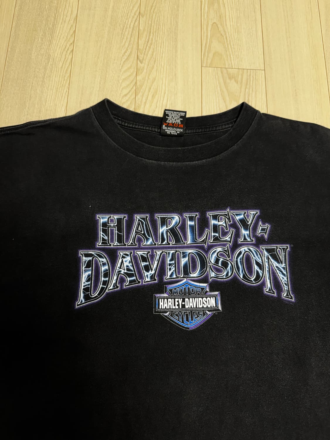 빈티지 할리데이비슨 라이트닝 티셔츠 상품이미지2
