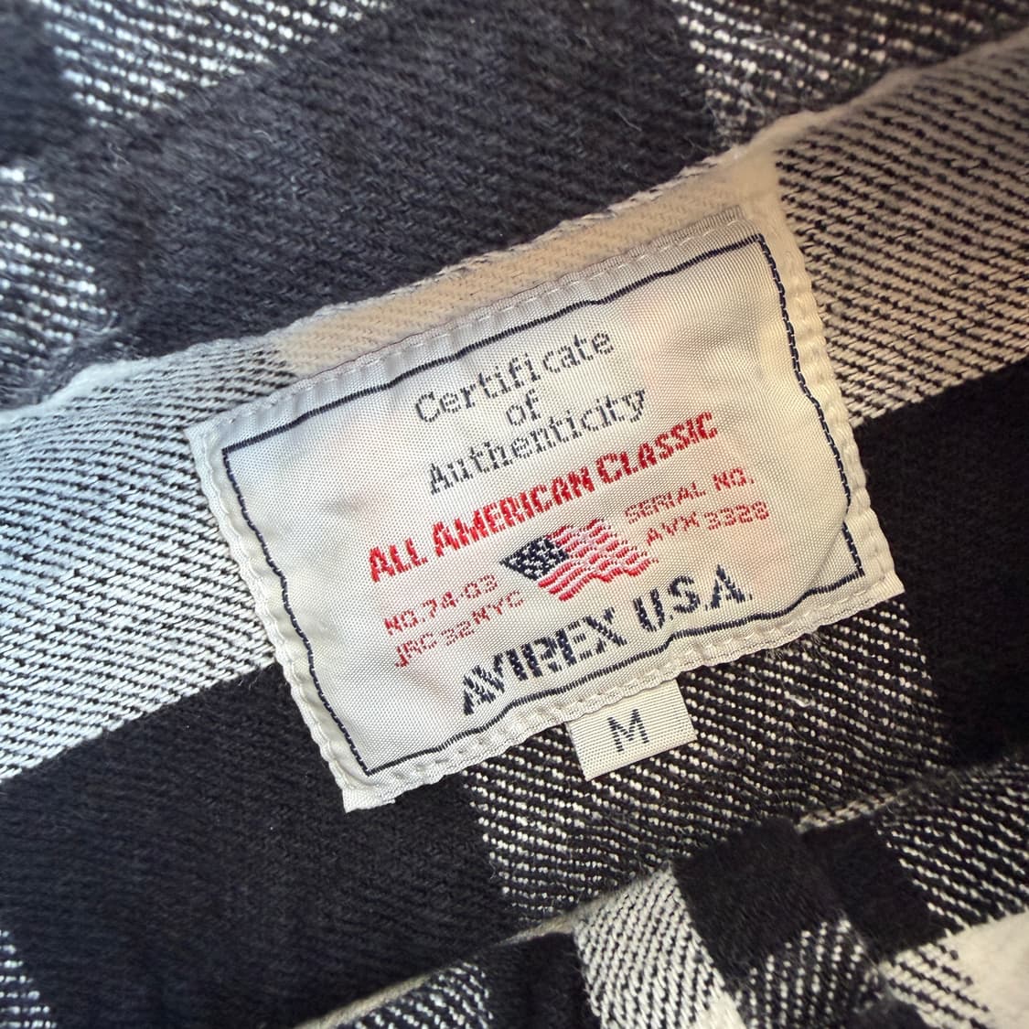 아비렉스 체커보드 플란넬 셔츠 상품이미지7