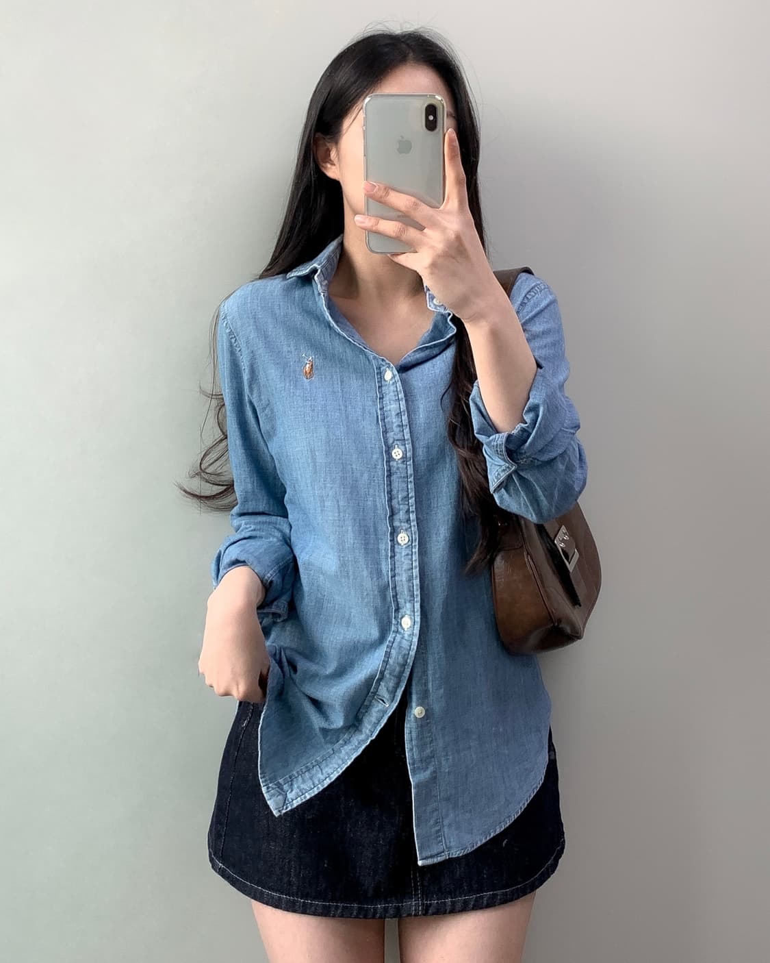 폴로 샴브레이 셔츠  상품이미지2