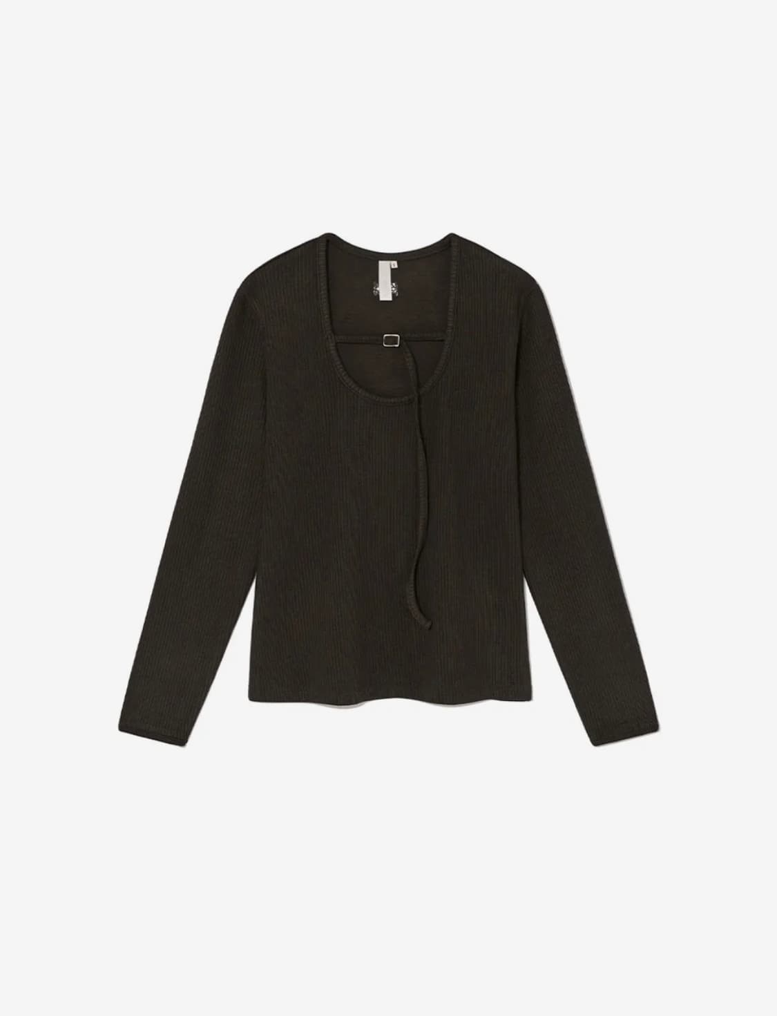 기준 벨트 유넥 탑 (다크브라운) 상품이미지2