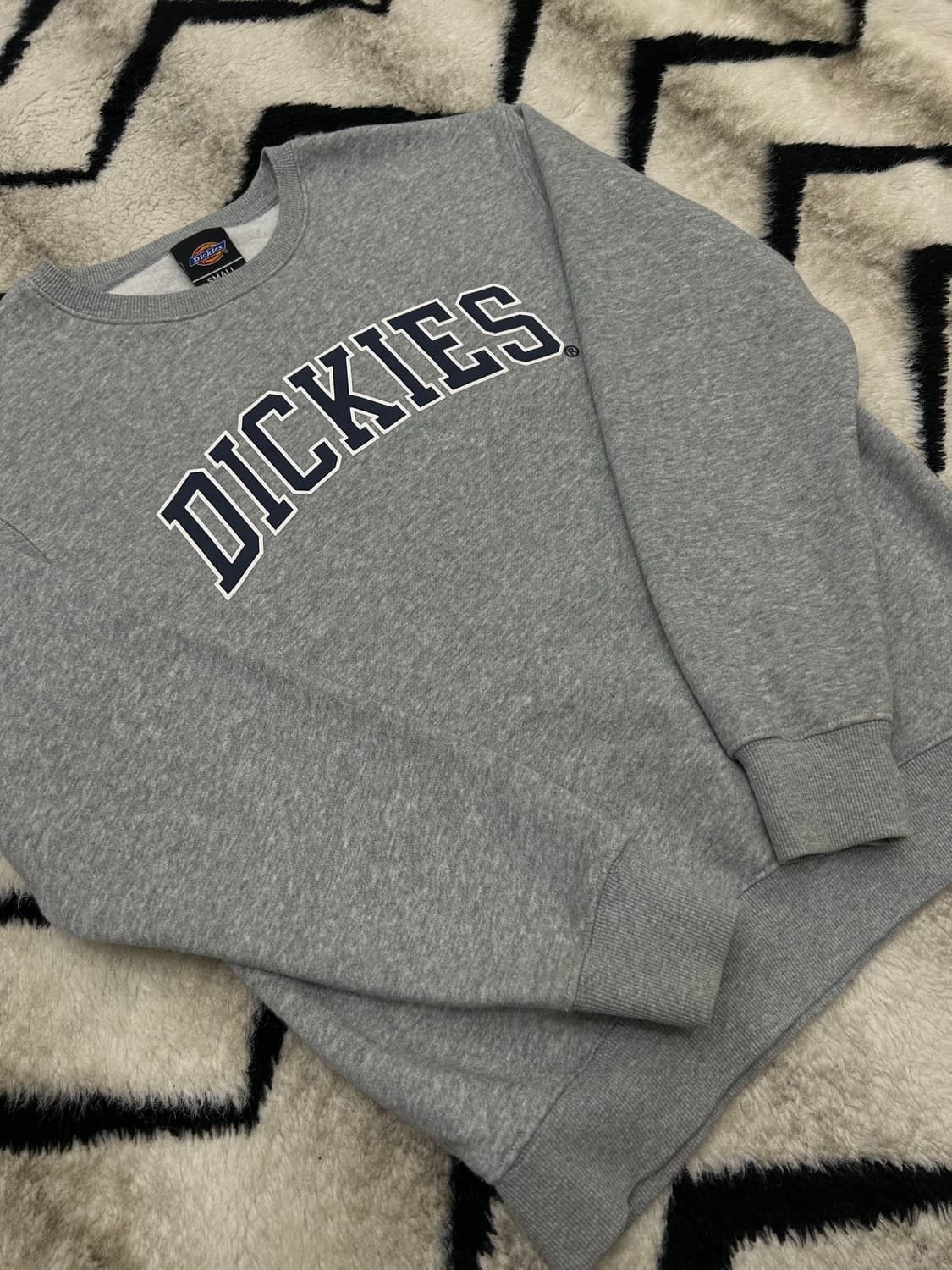 [S]디키즈 프린팅 로고 맨투맨/그레이/기모 상품이미지2