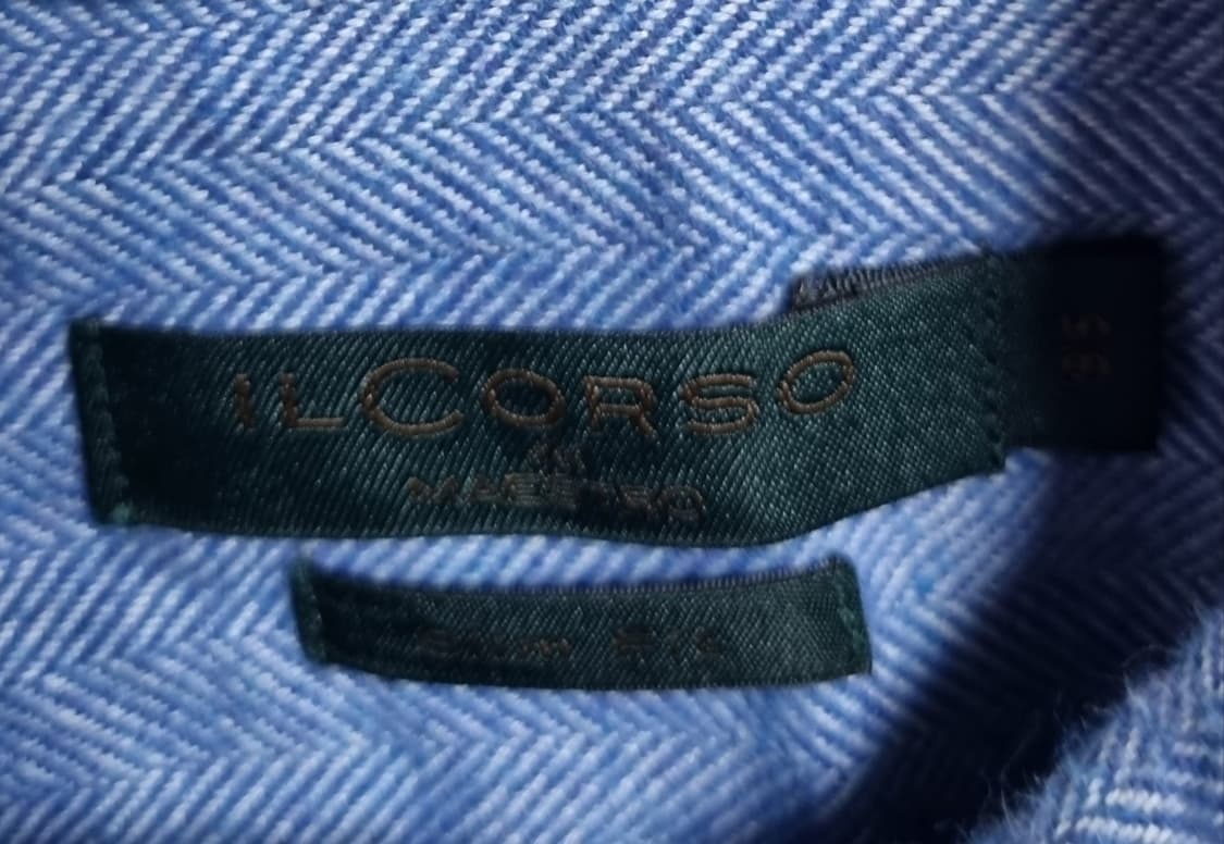 M (95) 일꼬르소 스카이블루 셔츠 남방 상품이미지4