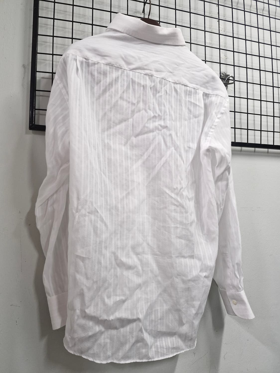 110XXL 닥스 흰색 스트라이프 셔츠. 상품이미지7