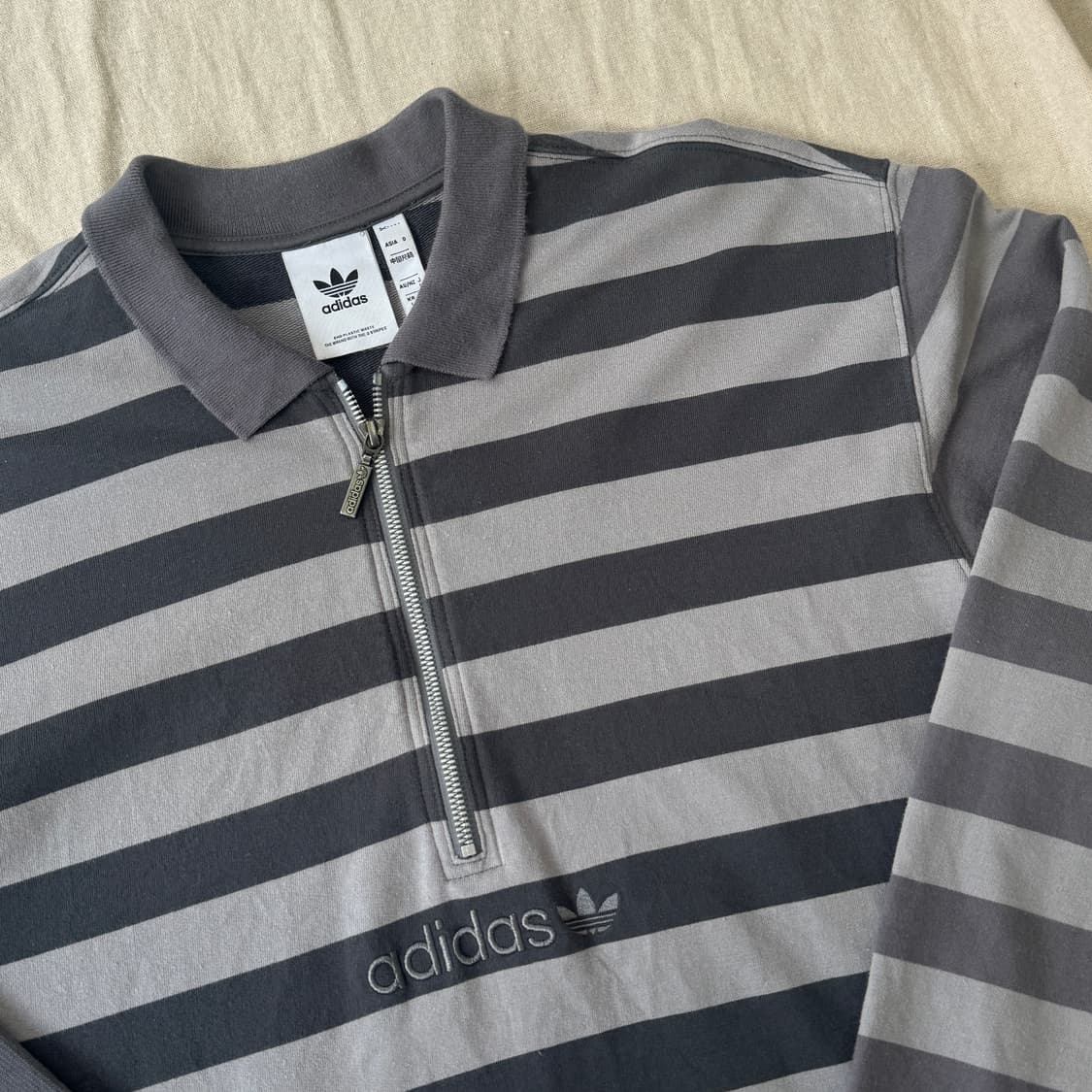 아디다스 sprt 프랭크 스트라이프 반집업 슬리브 L 상품이미지2