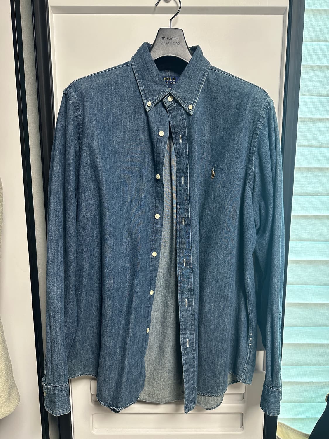 폴로 데님셔츠 클래식핏 L사이즈 상품이미지1