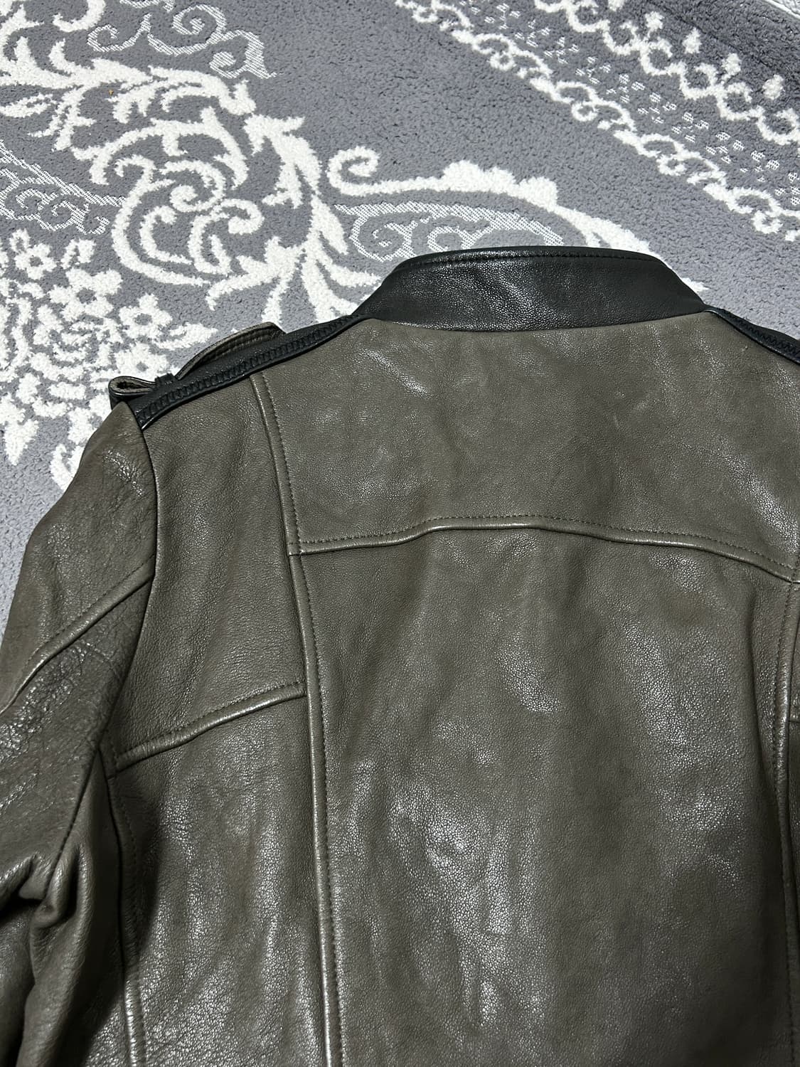 산드로 레더 바이커 자켓 상품이미지5