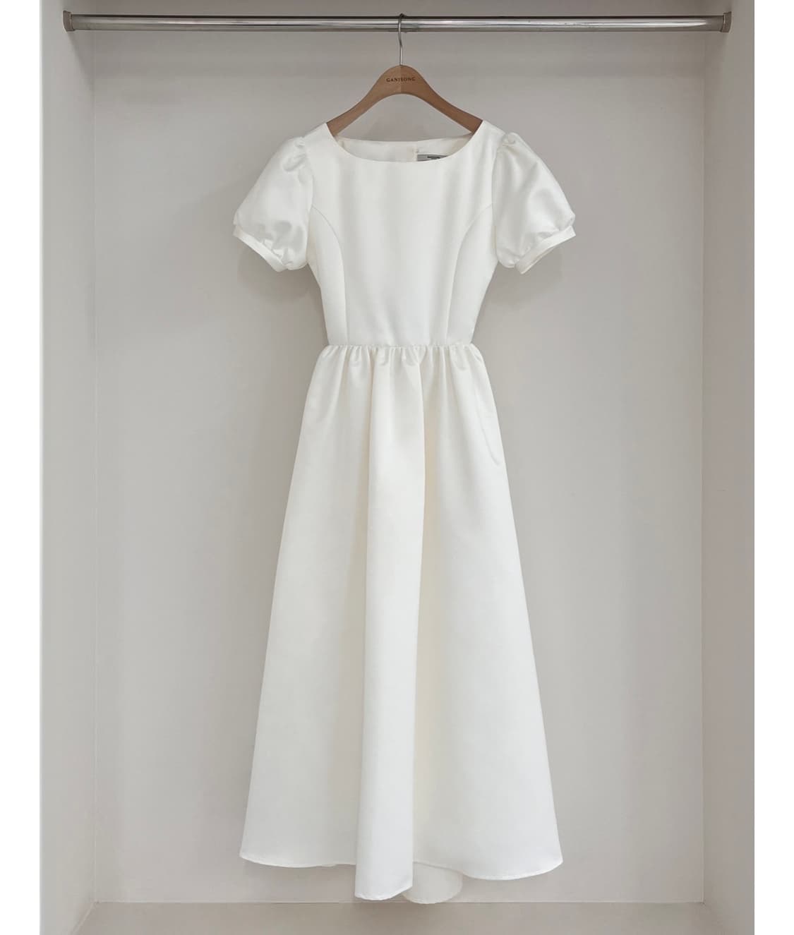 가니송 드레스 브라이덜 Bridal Back Open Dress_whit 상품이미지5