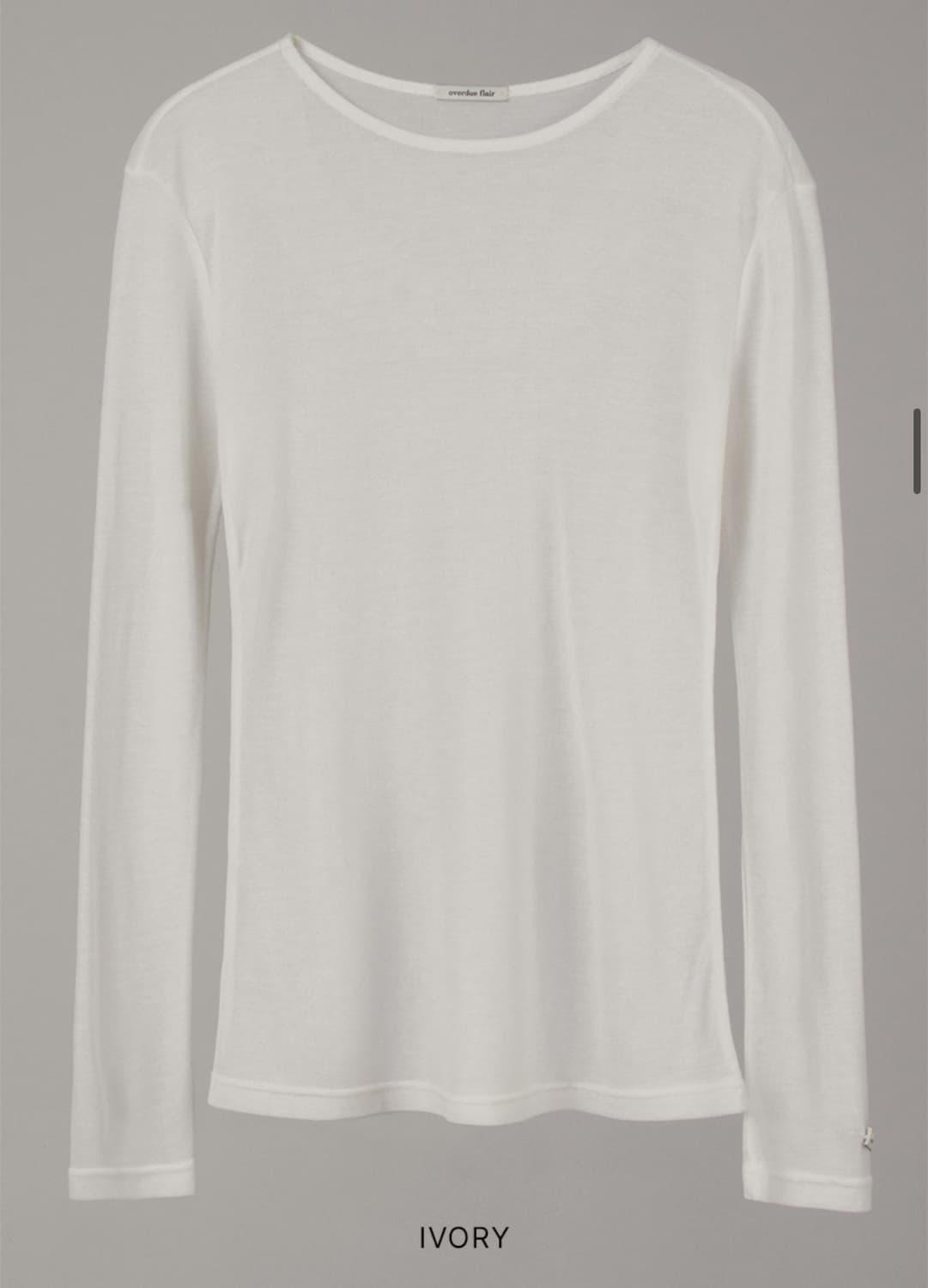 오버듀플레어 SOFT TENCEL SOLID T_IVORY 상품이미지4