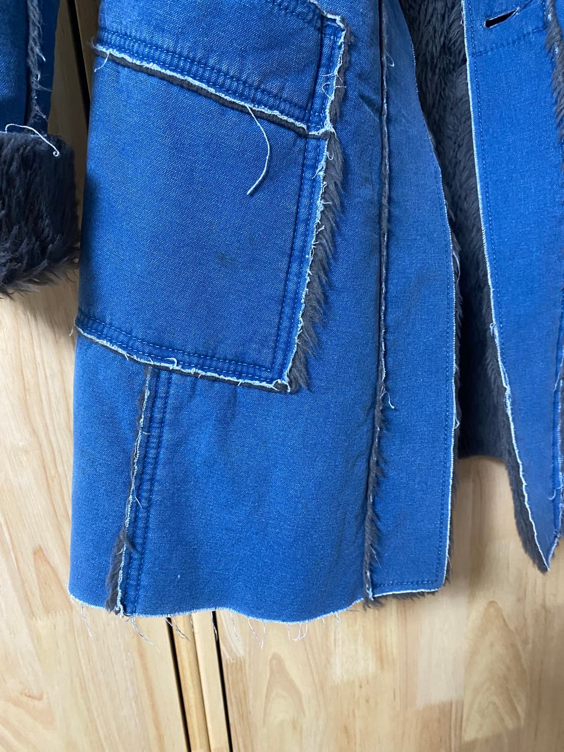 Diesel 그레이퍼 블루 롱코트 상품이미지9