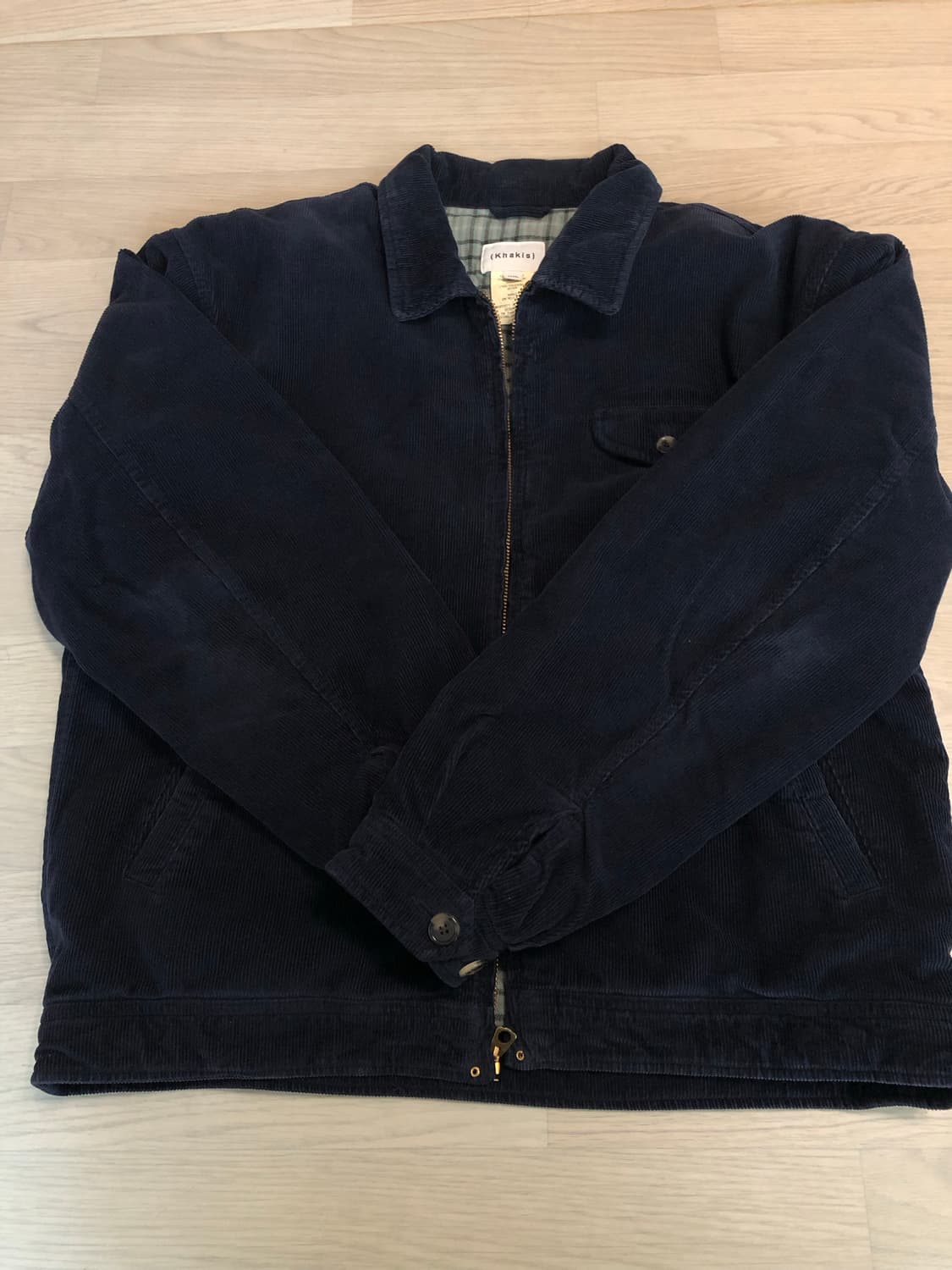 카키스 코듀로이 스윙자켓 네이비 M 사이즈 판매 상품이미지1