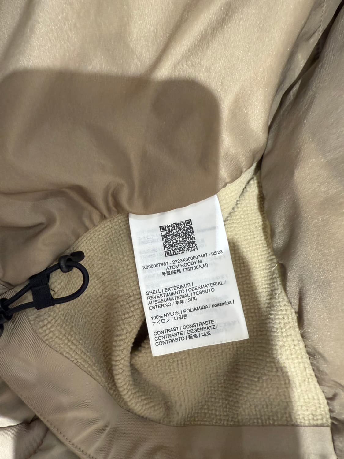 아크테릭스 아톰 스모크 블러프 m사이즈 상품이미지4